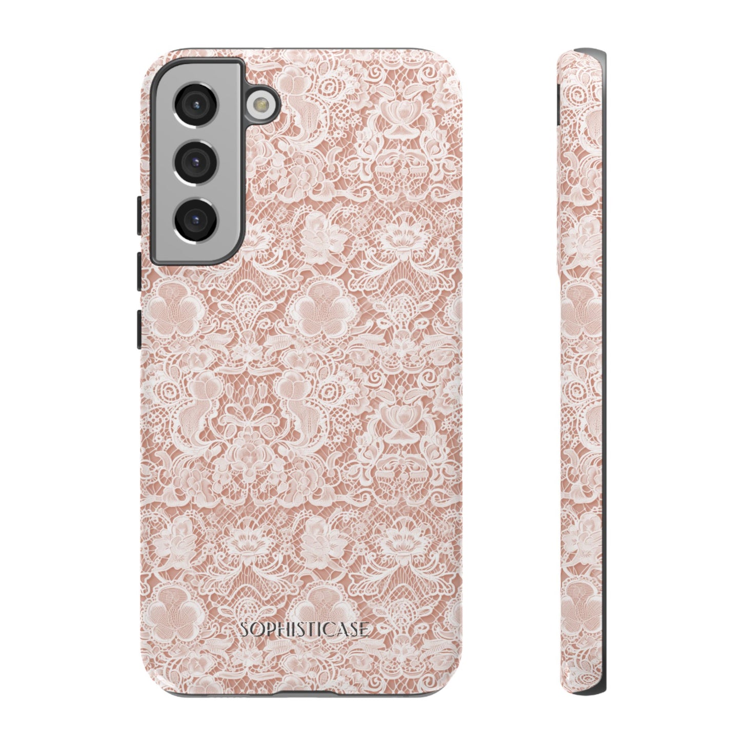 Luxe Lace in Brown - Tough Phone Case