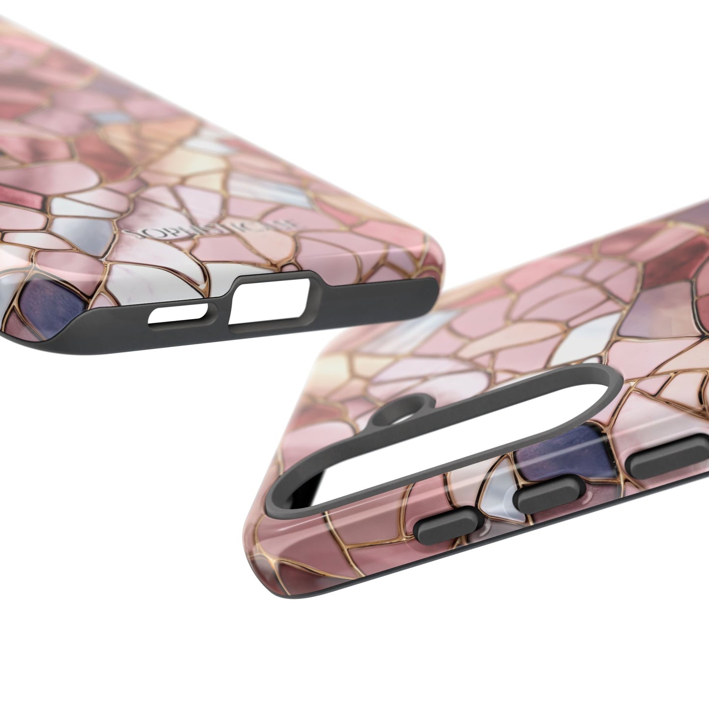 Rose' Runway in Pink Mosaic - Tough Phone Case