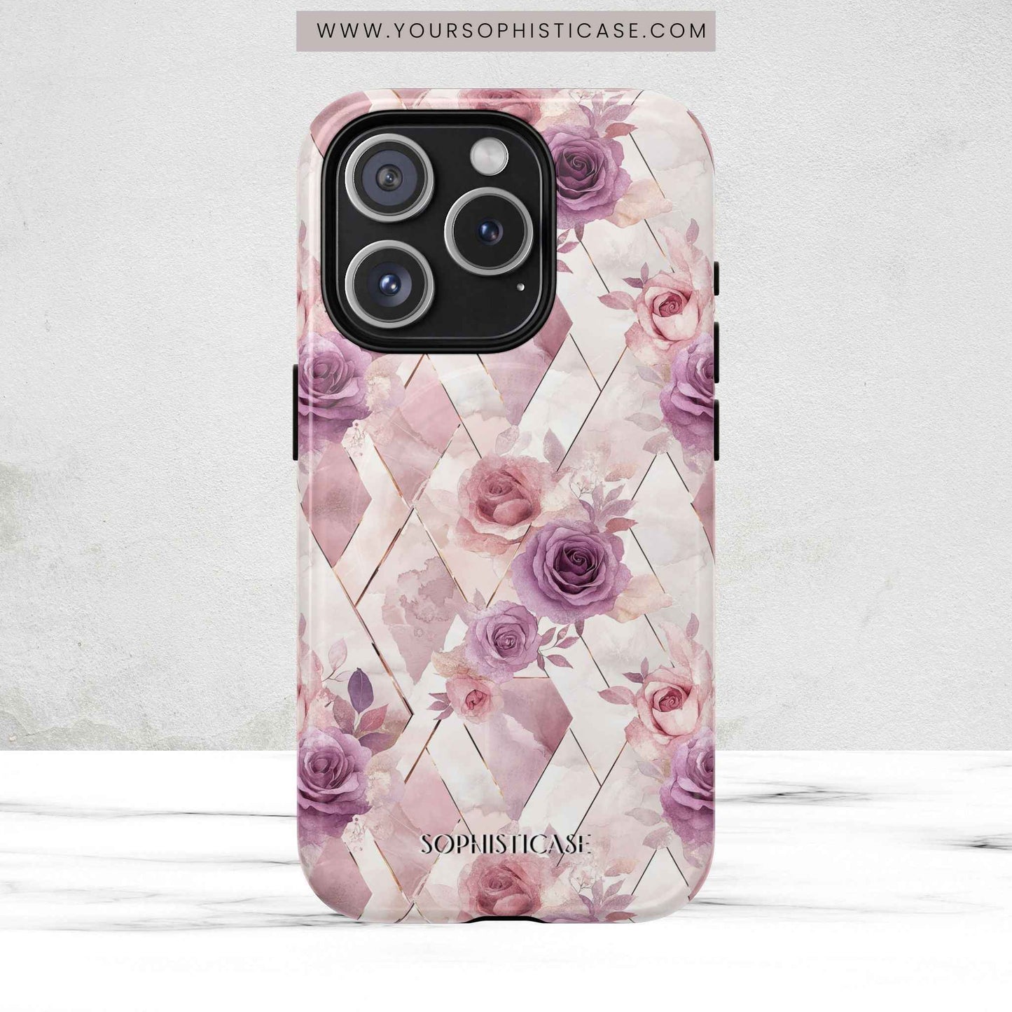 Royal Floral in Mauve Rose - iPhone Magsafe Case