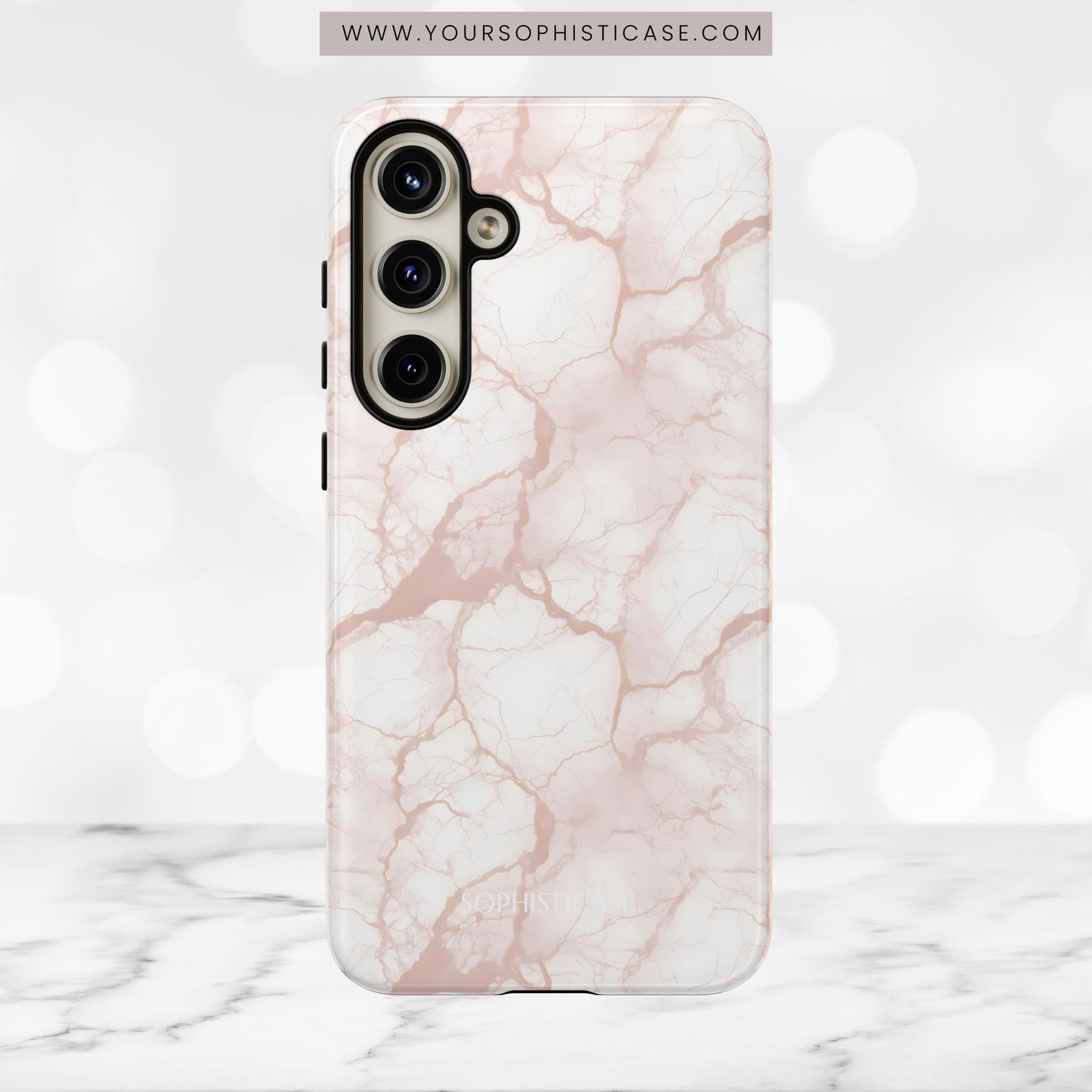 Marble Opulence in Neutral Beige - Tough Phone Case