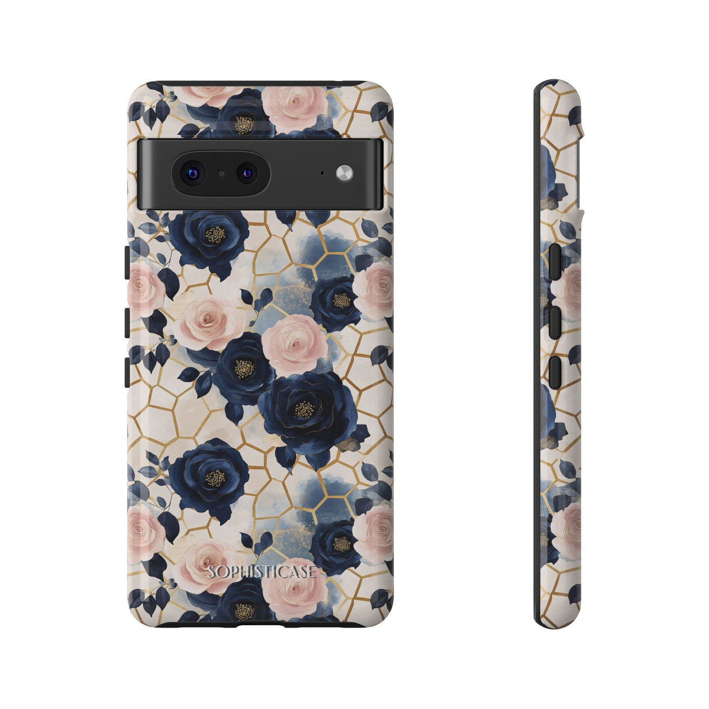 Royal Floral in Navy Hive - Tough Phone Case