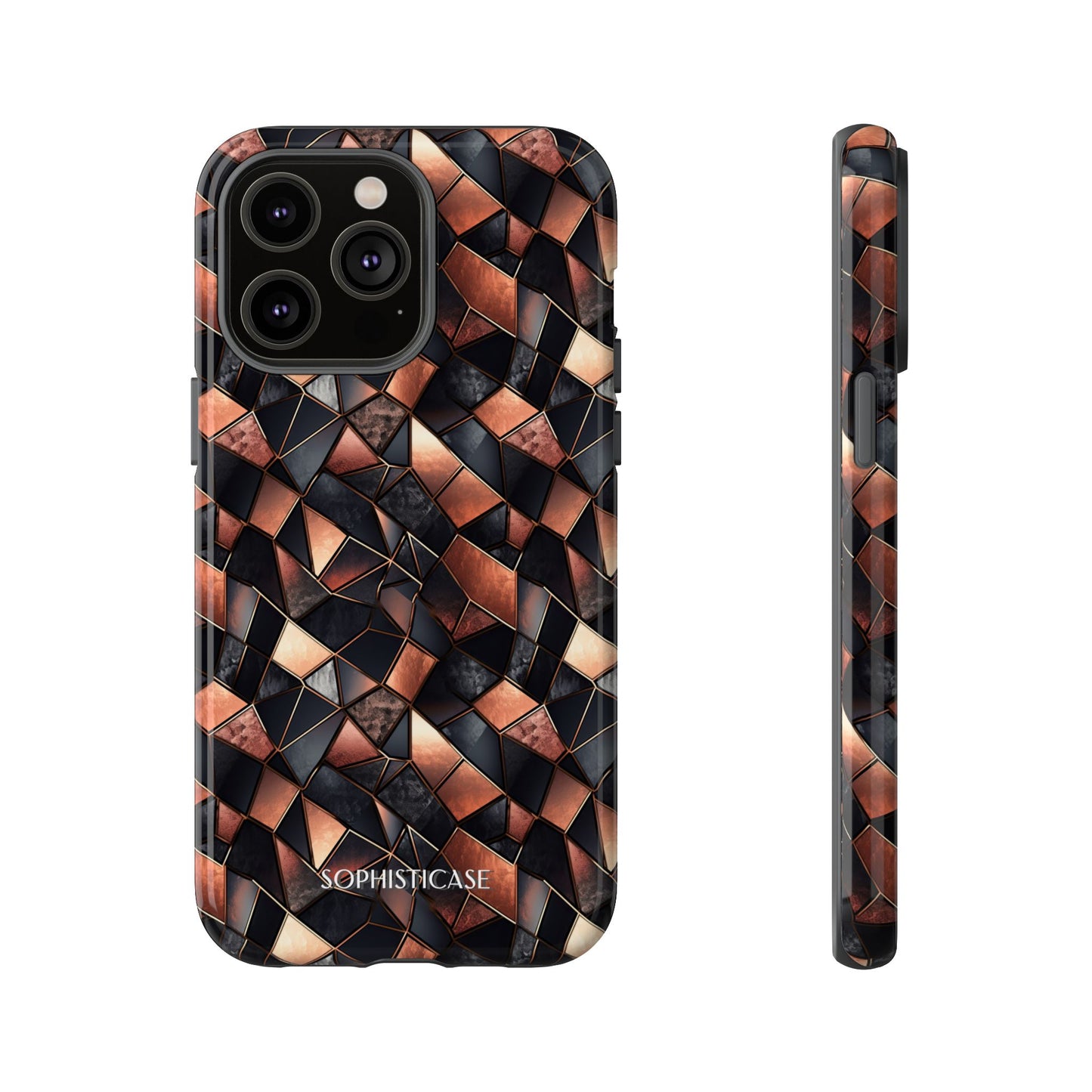 Rose' Runway in Noir Mosaic - Tough Phone Case