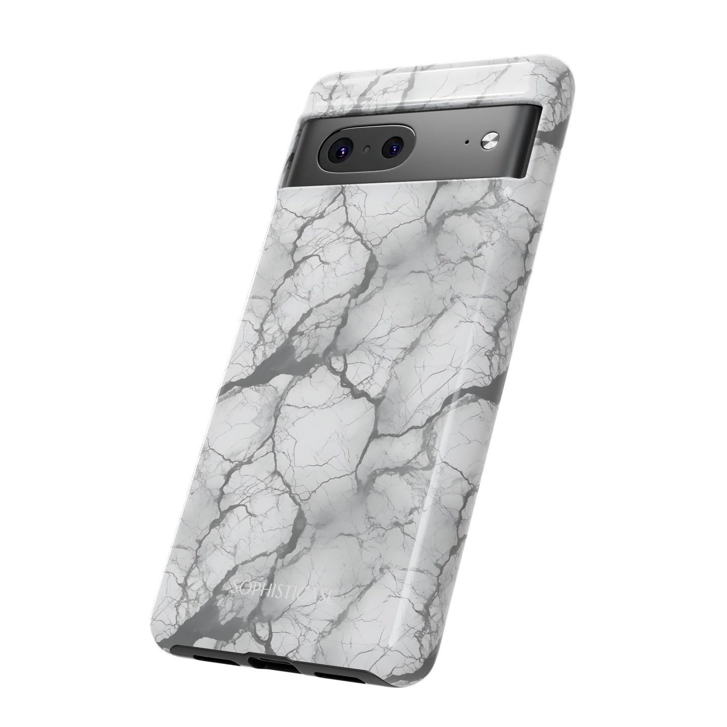 Marble Opulence in Charcoal Grey - Google Pixel Case