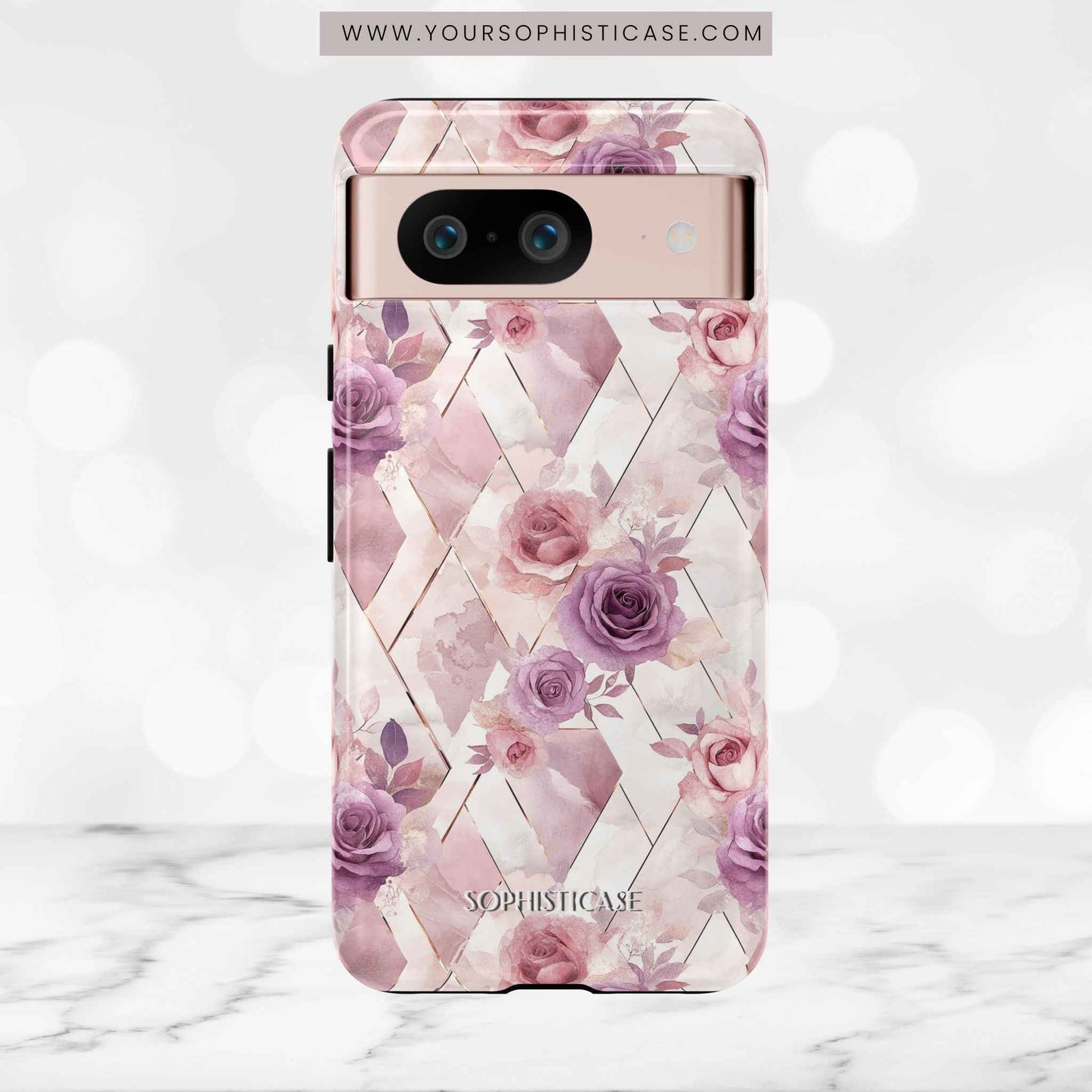 Royal Floral in Mauve Rose - Tough Phone Case