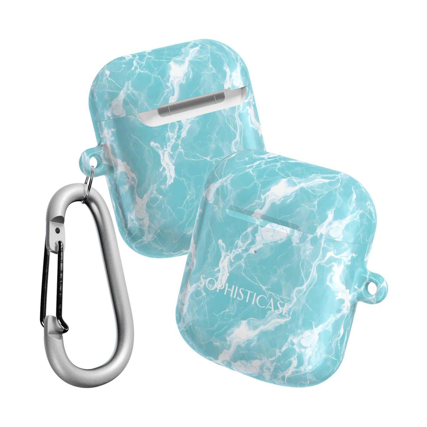 AirPod Cases - Marble Crush in Aqua
