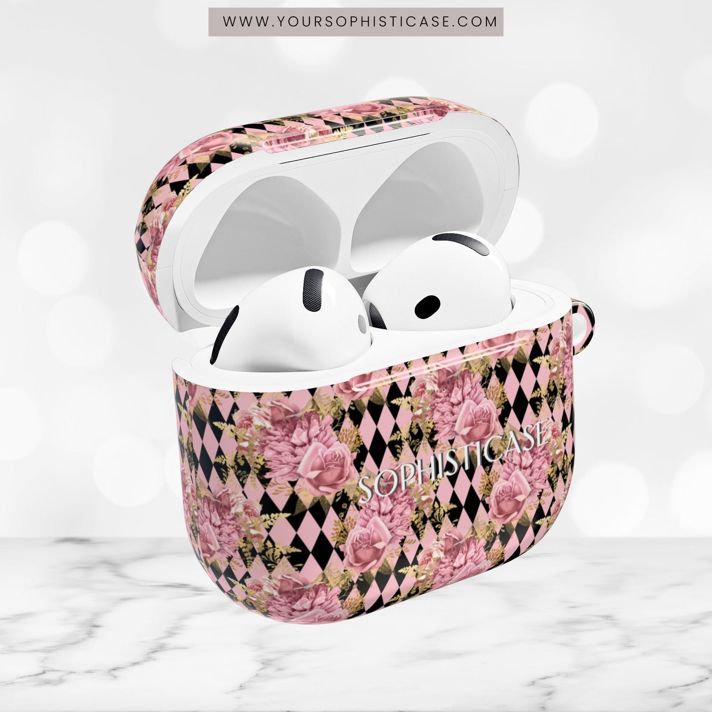AirPod Cases - Rose Diamond Romance in Valentina