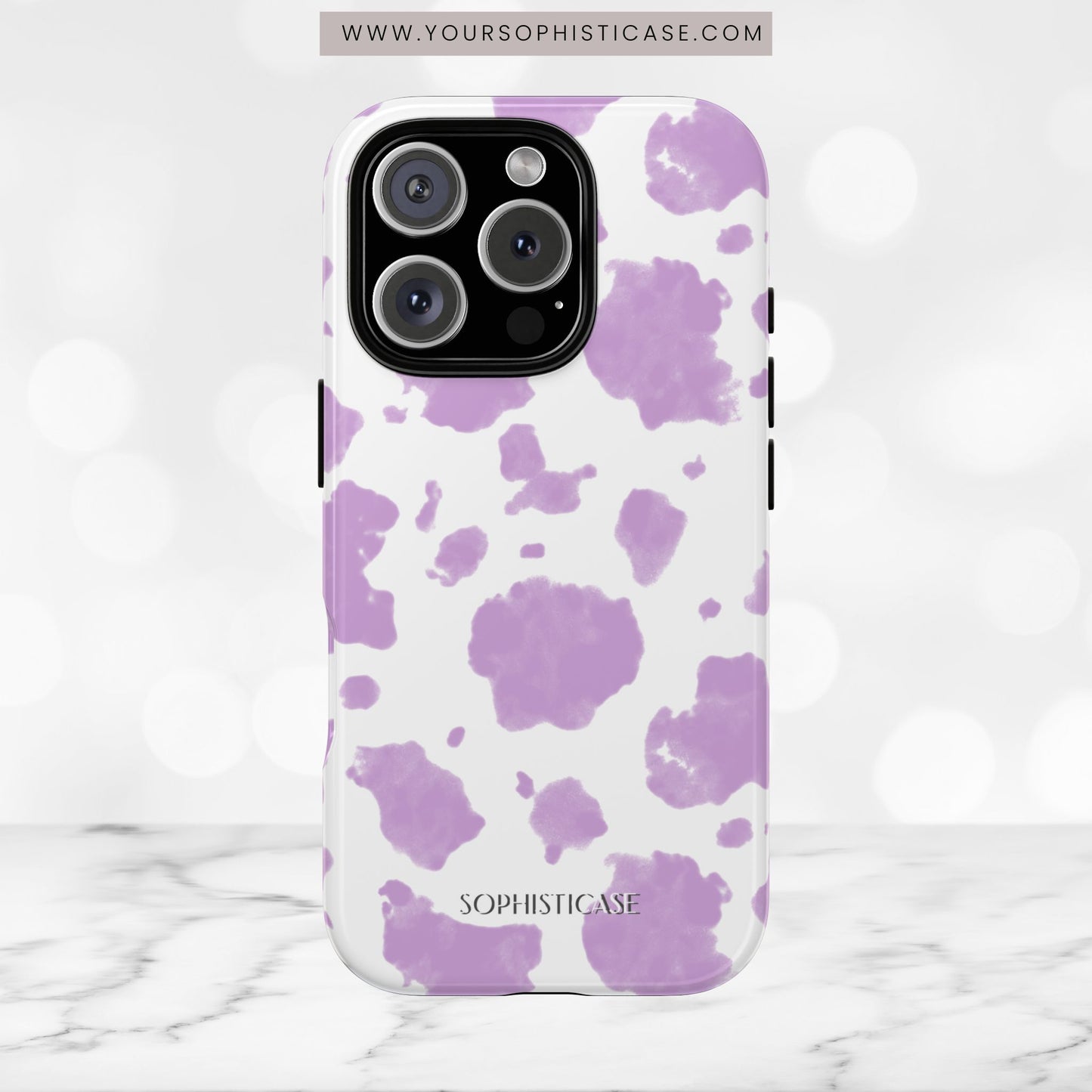 Holy Cow in Purple - iPhone Case