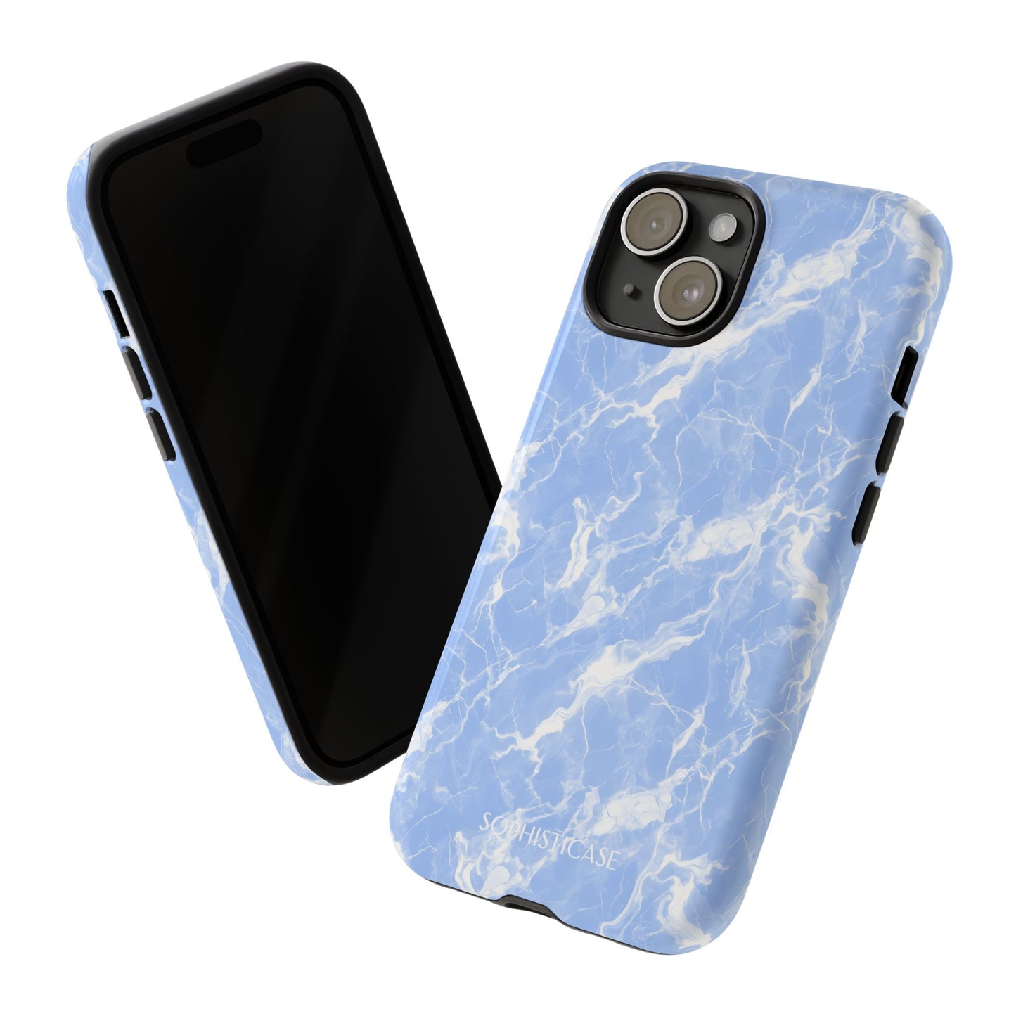 Marble Crush in Blue - Tough Phone Case