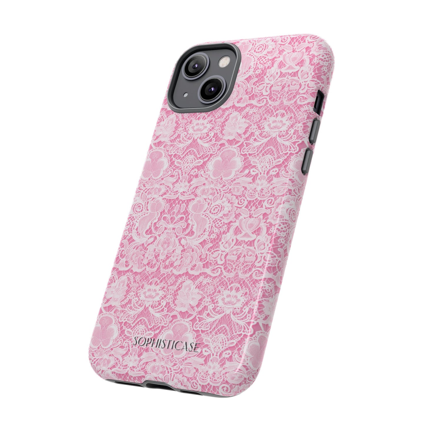 Luxe Lace in Pink - Tough Phone Case