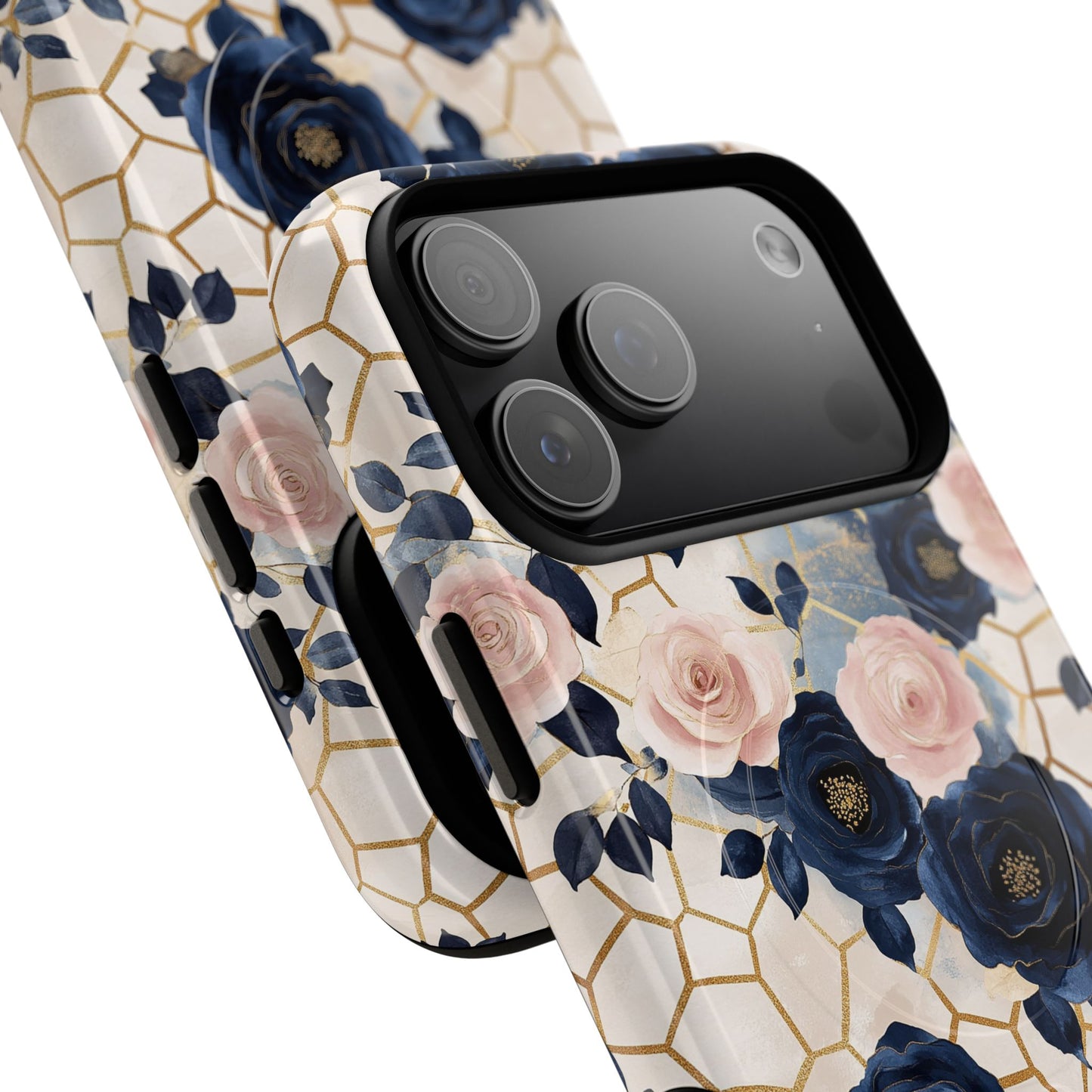 Royal Floral in Navy Hive - iPhone Magsafe Case