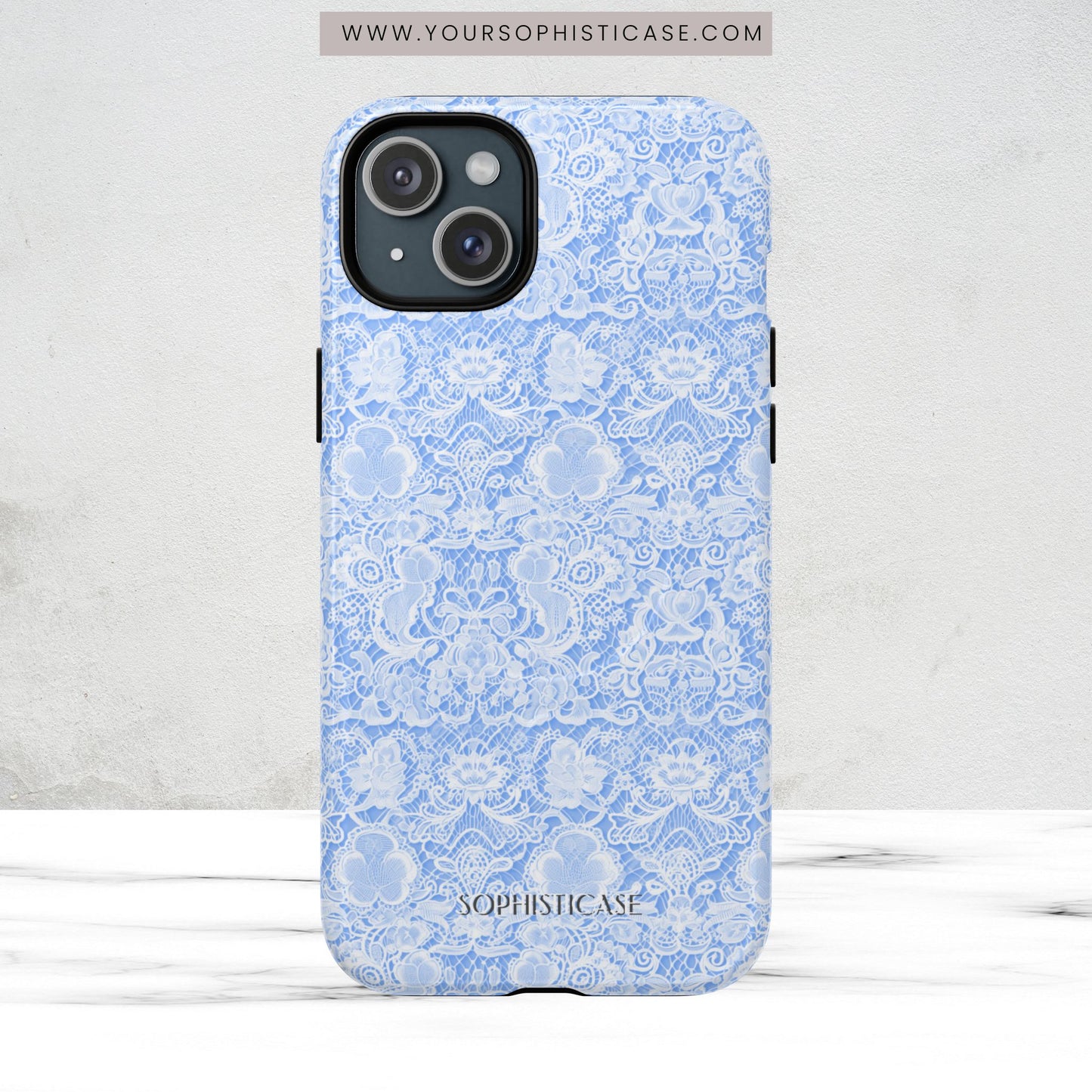 Luxe Lace in Blue - Magsafe Case