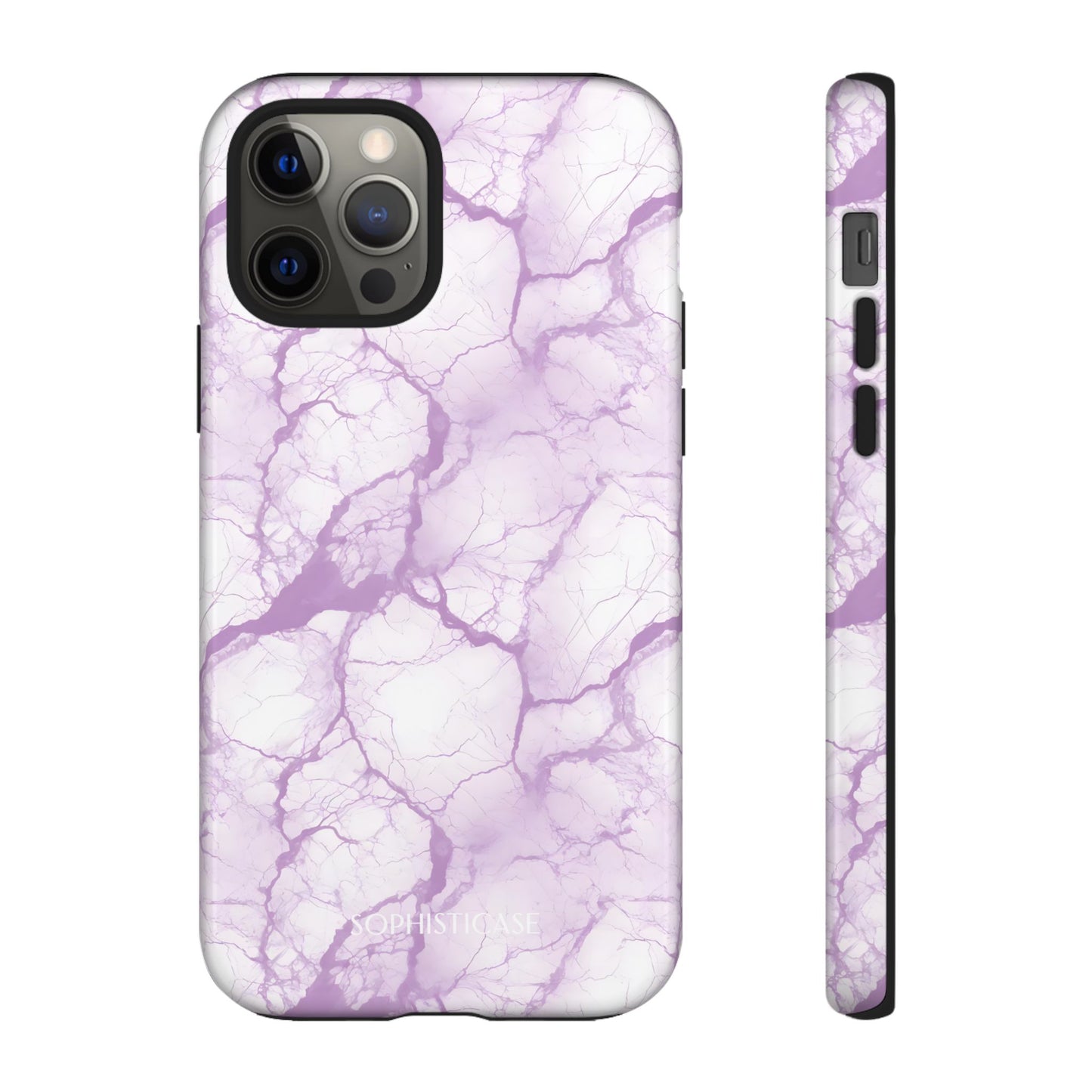 Marble Opulence in Purple - iPhone Case