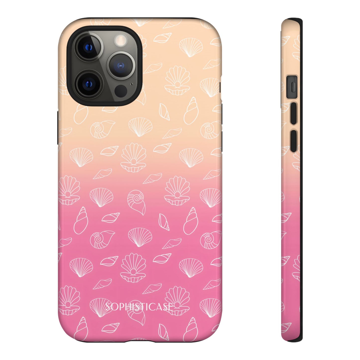 Seashell Society in Sandy Pink Sunset - iPhone Case