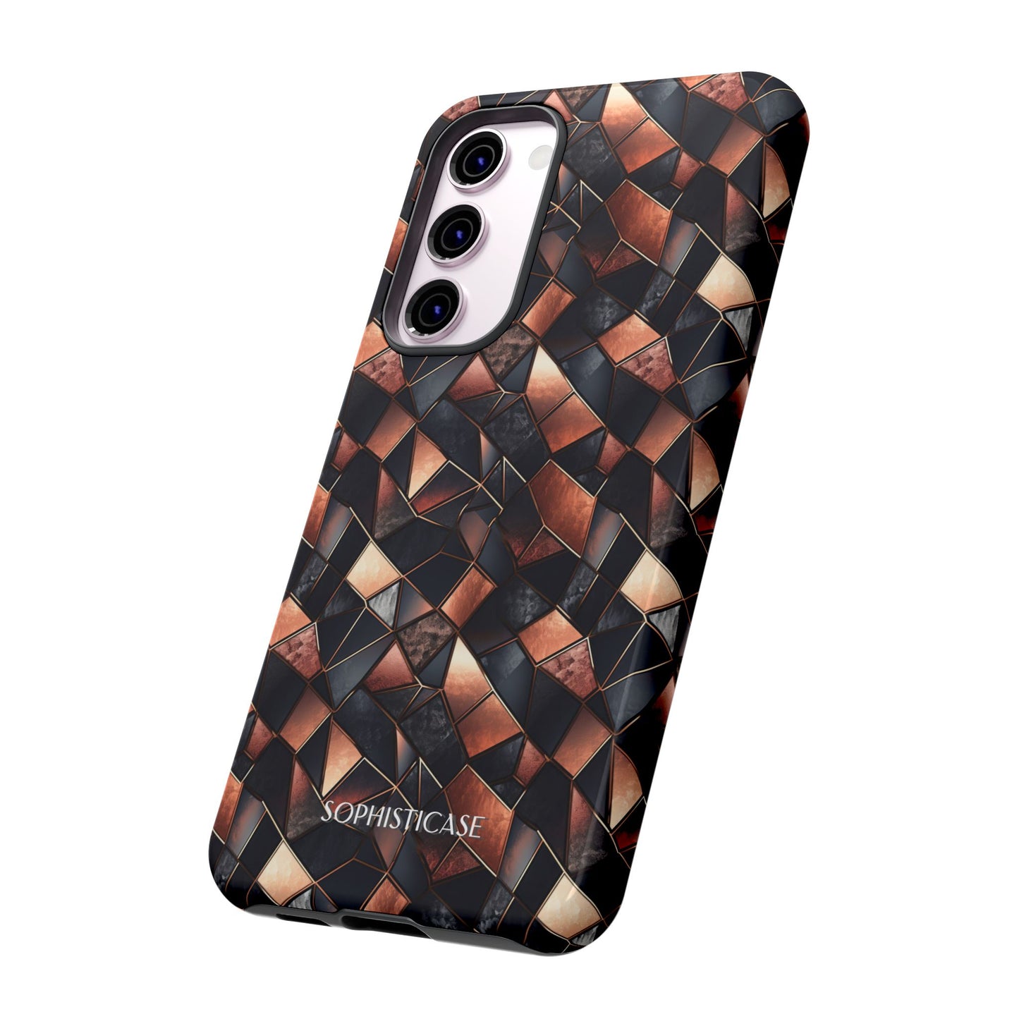 Rose' Runway in Noir Mosaic - Tough Phone Case