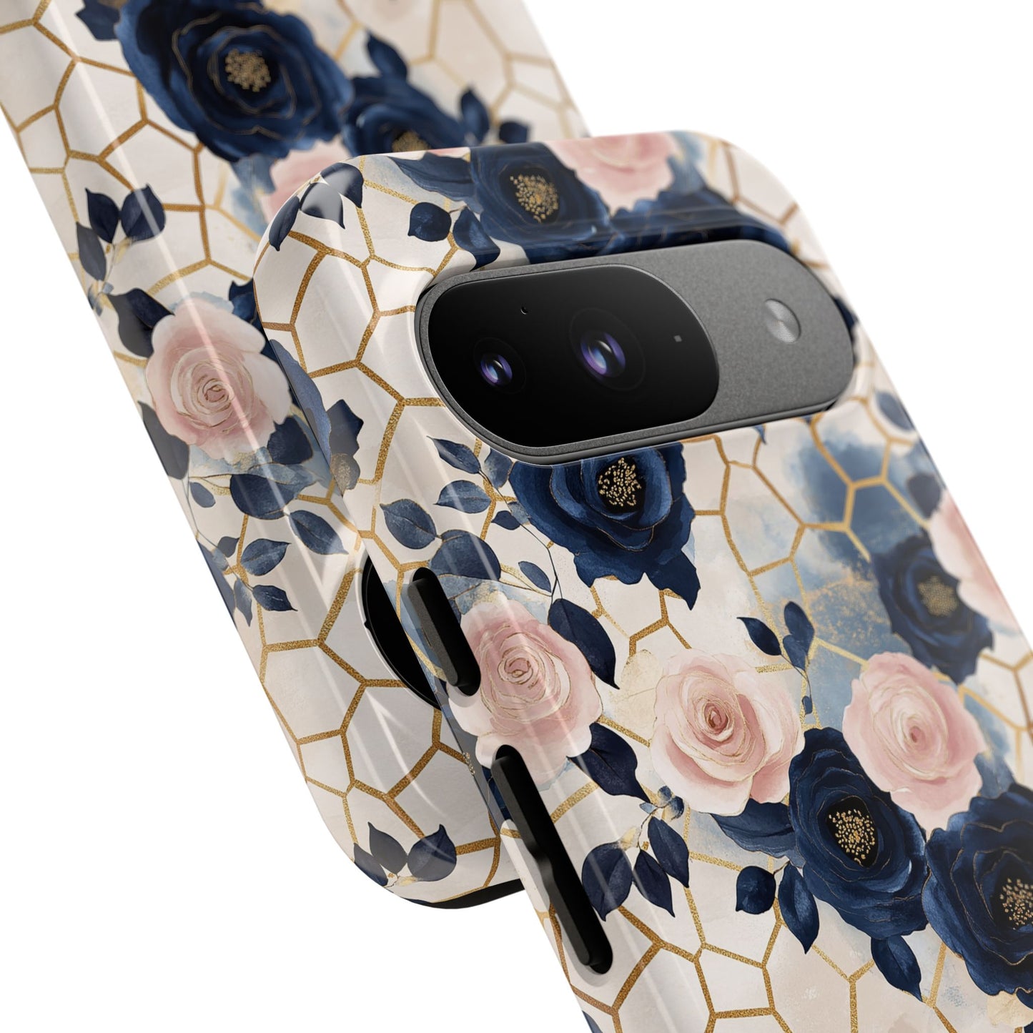 Royal Floral in Navy Hive - Tough Phone Case
