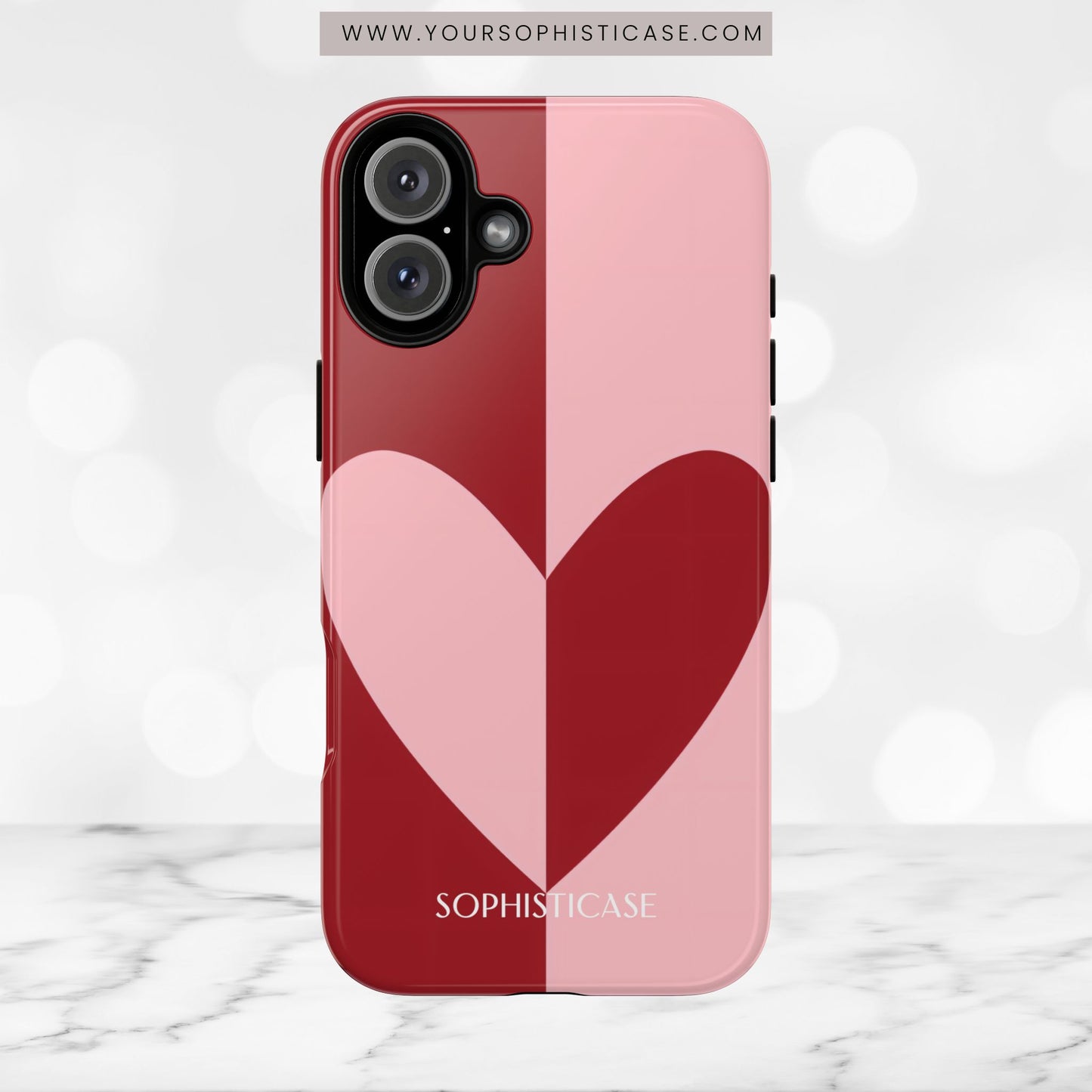 Be Mine in Red and Pink - iPhone Case