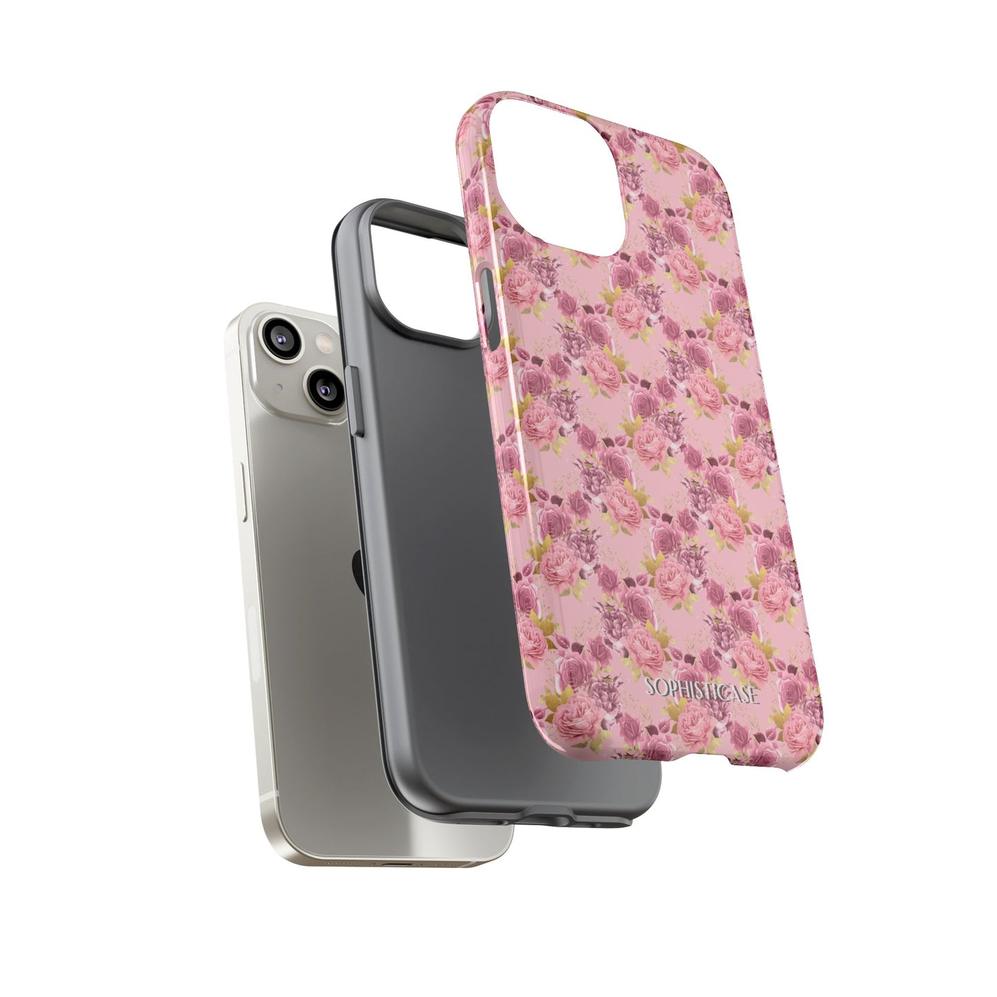 Rose Diamond Romance in Amelie - iPhone Case