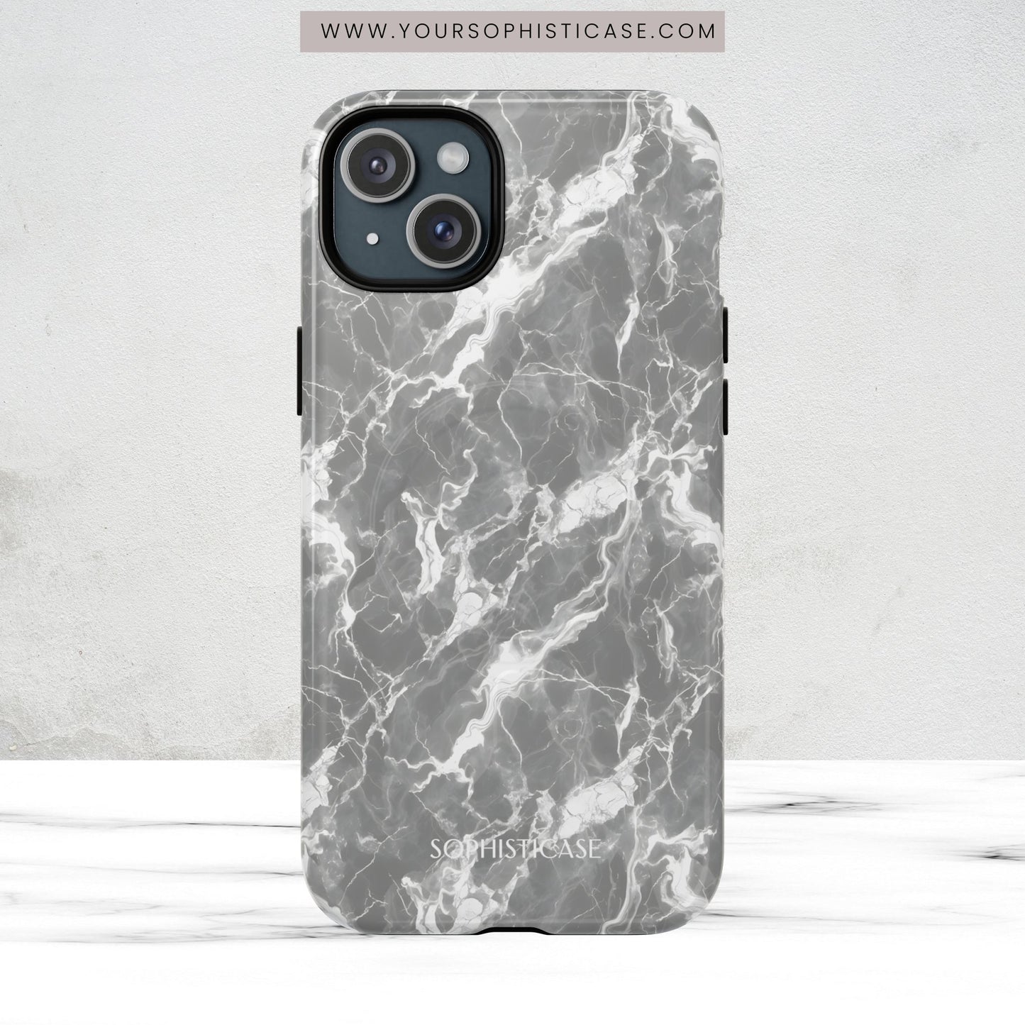 Marble Crush in Grey - Magsafe Case