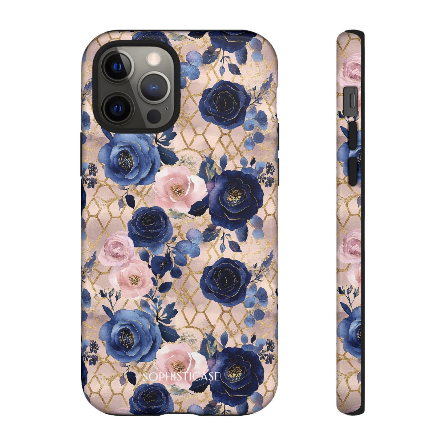Royal Floral in Navy Blush - Tough Phone Case