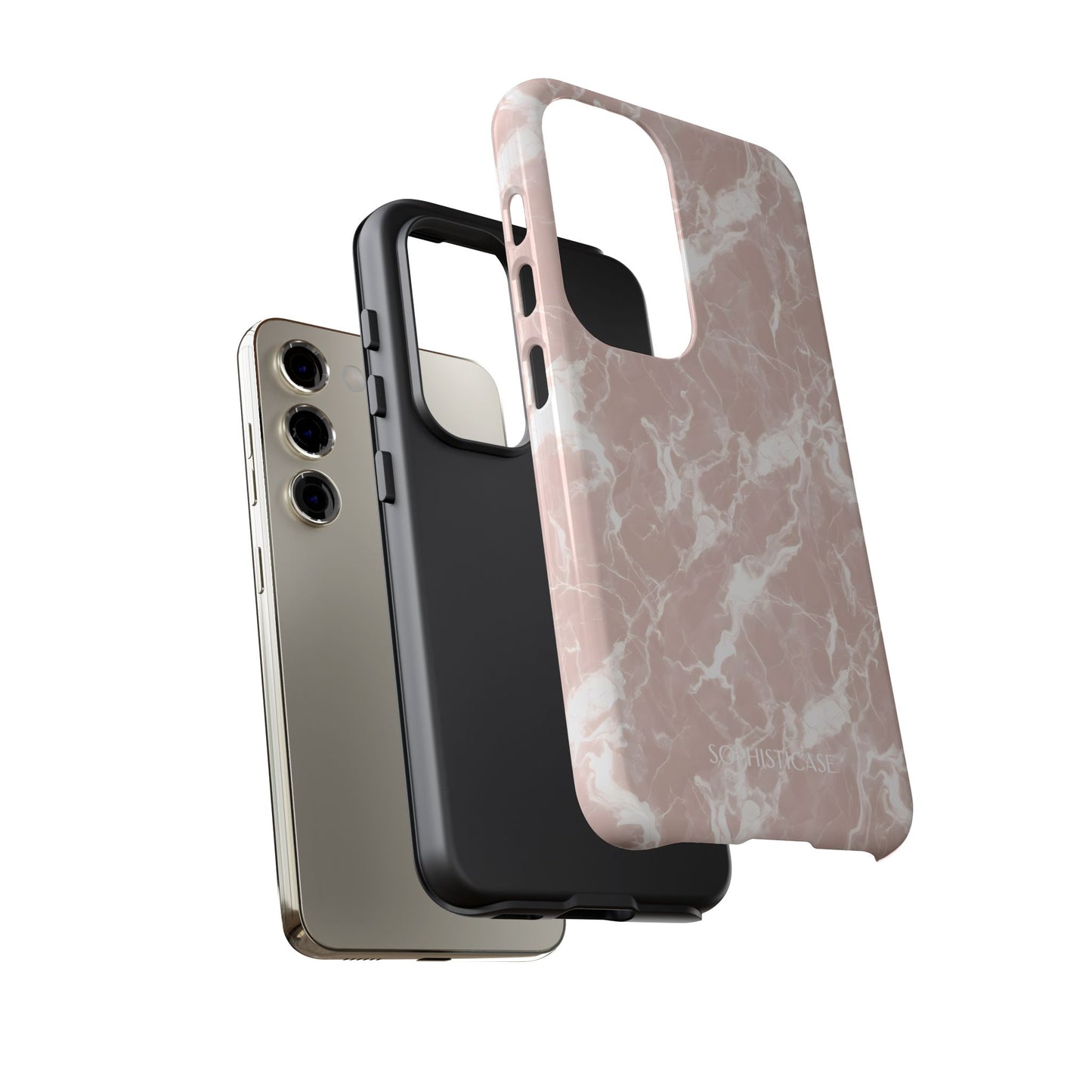Marble Crush in Neutral Beige - Tough Phone Case