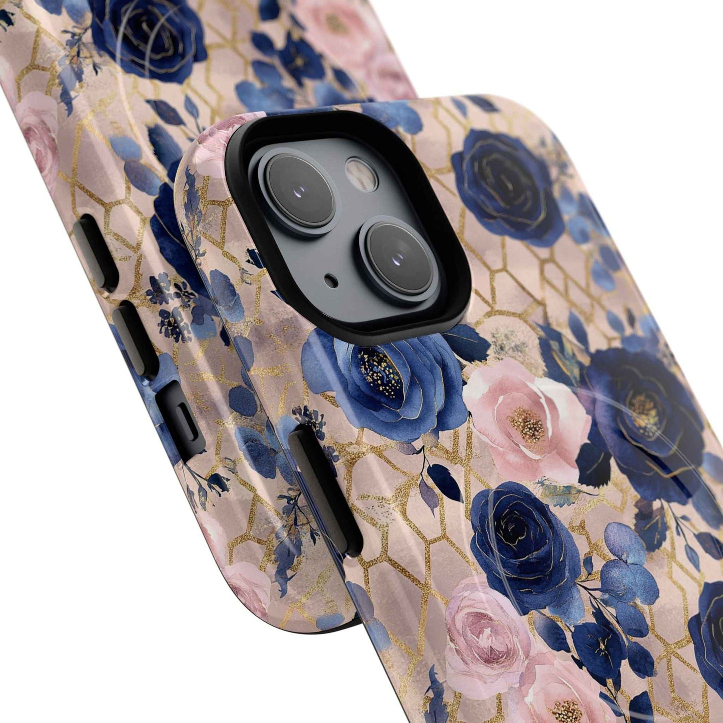 Royal Floral in Navy Blush - iPhone Magsafe Case