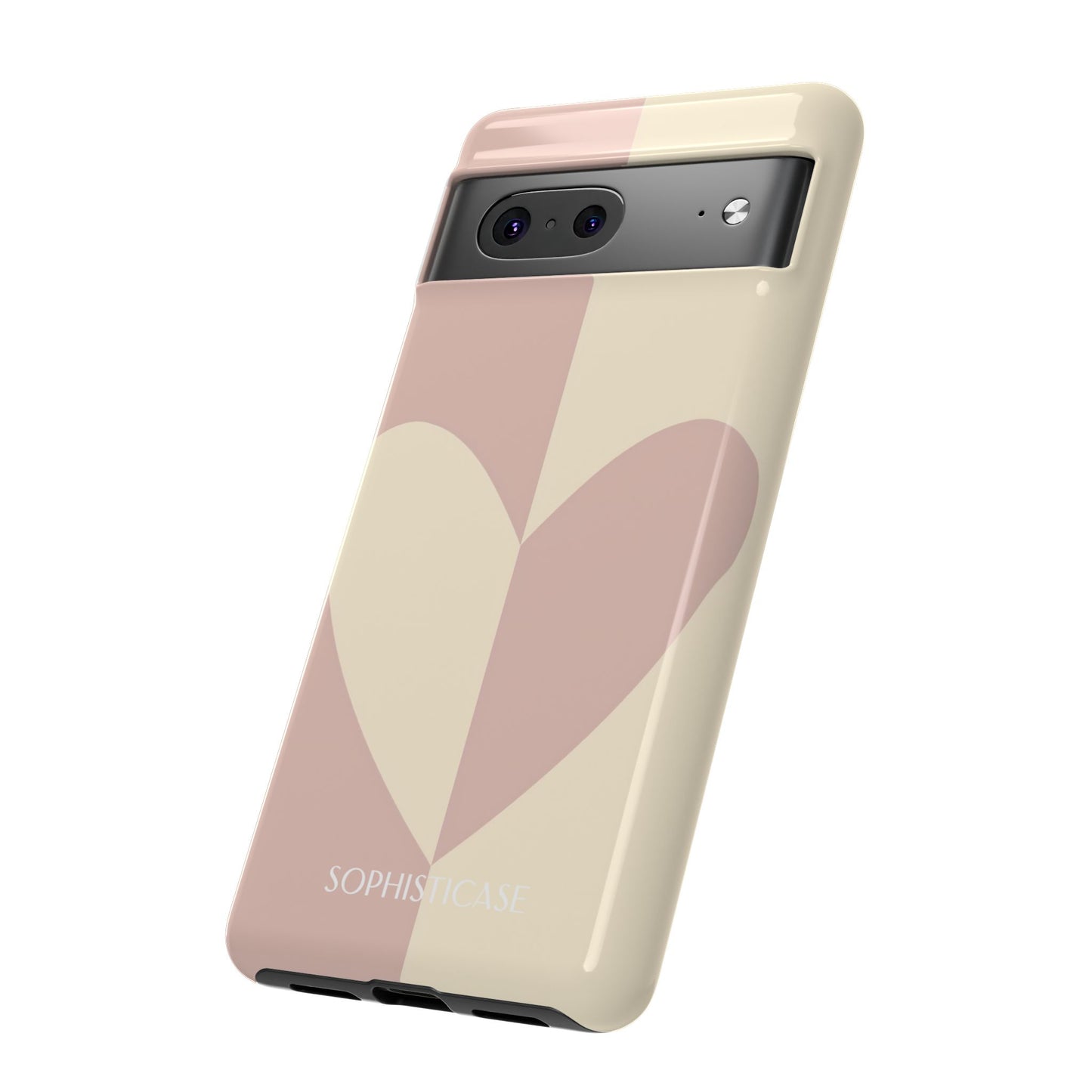 Be Mine in Brown and Beige - Drop Proof Phone Case for Google Pixel - Sophisticase