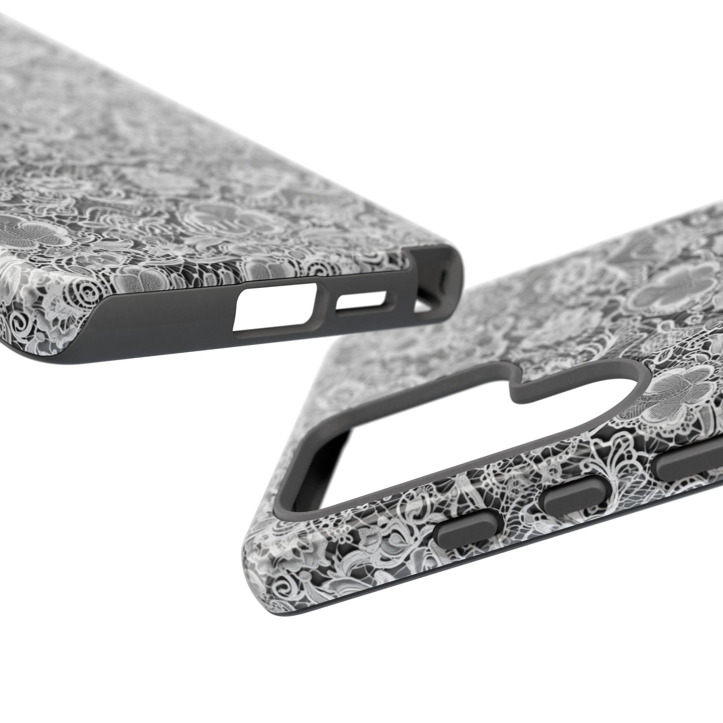 Luxe Lace in Black - Tough Phone Case