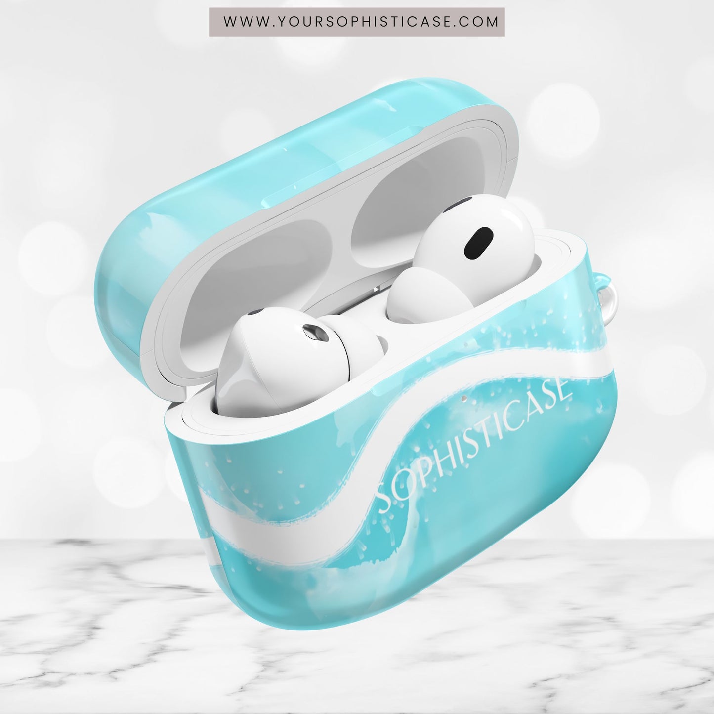 AirPod Cases - Serenity in Aqua