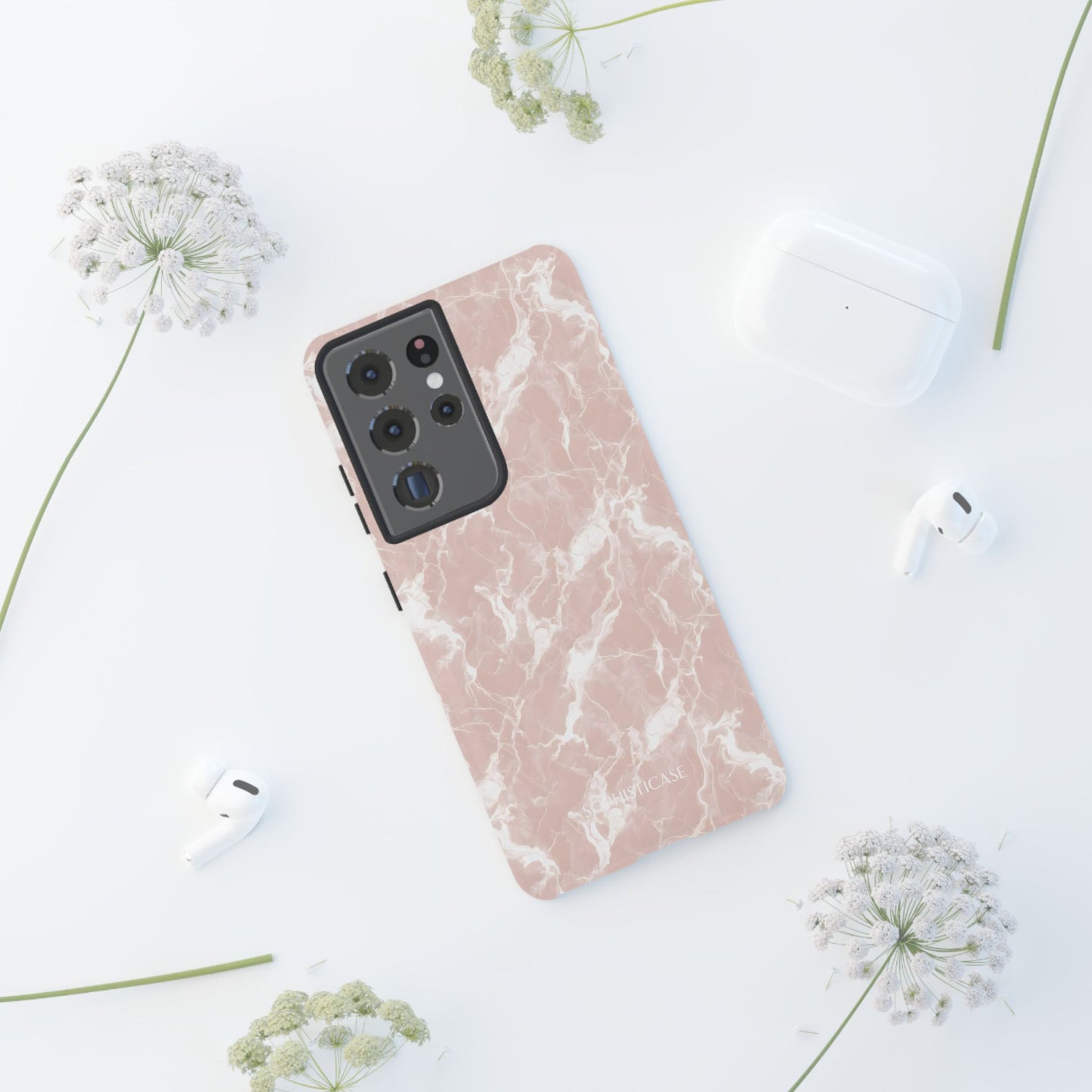 Marble Crush in Neutral Beige - Tough Phone Case