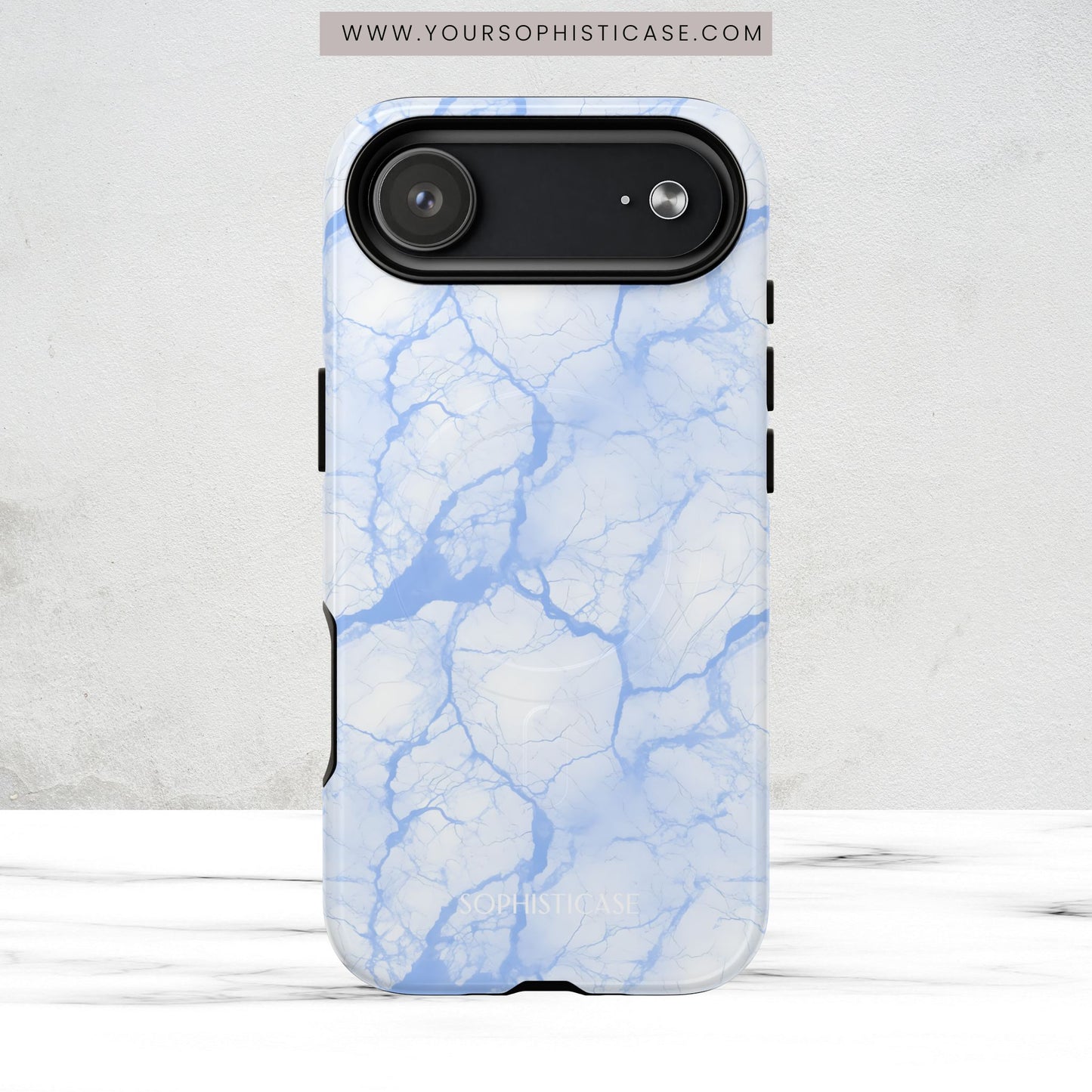 Marble Opulence in Blue - Magsafe Case