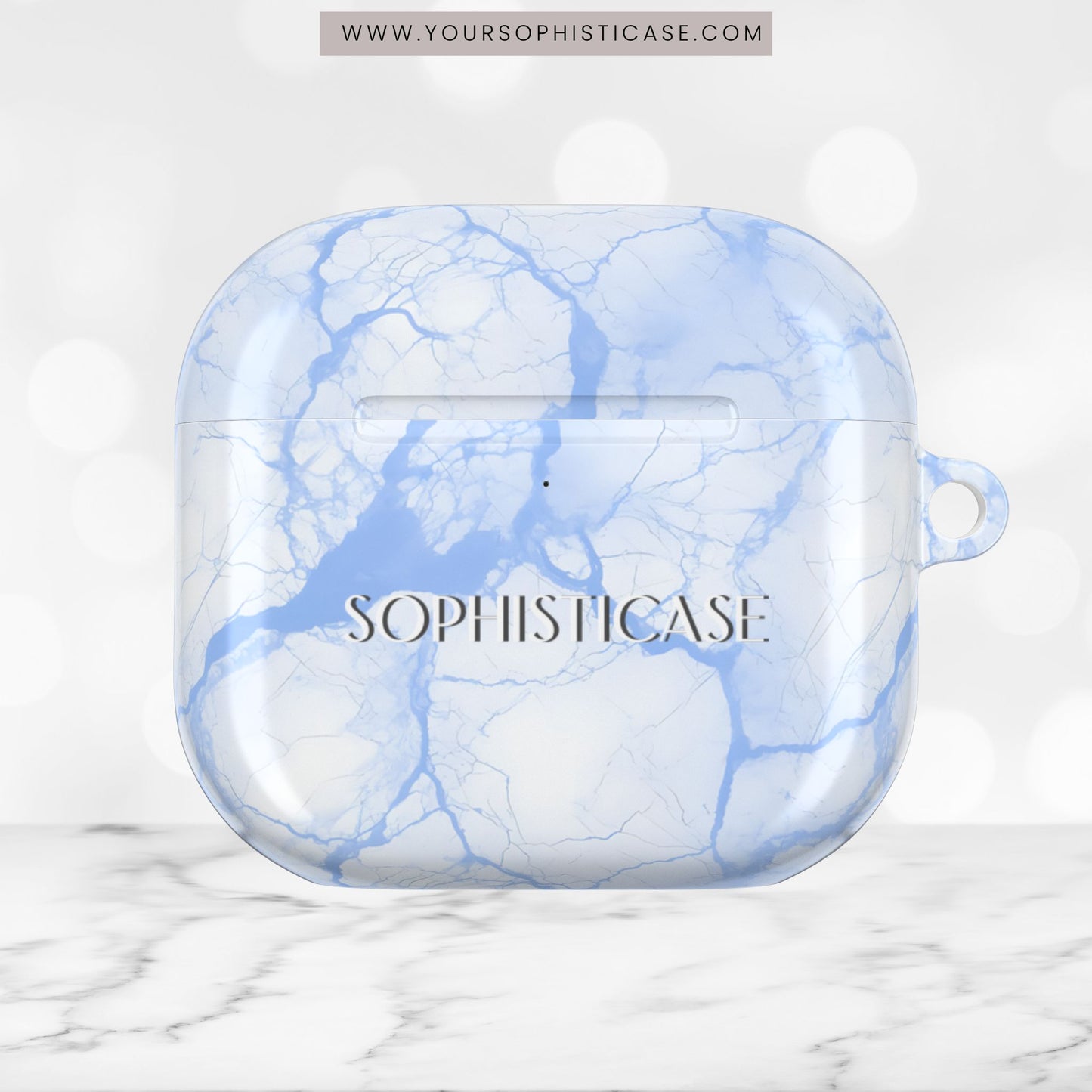 AirPod Cases - Marble Opulence in Blue