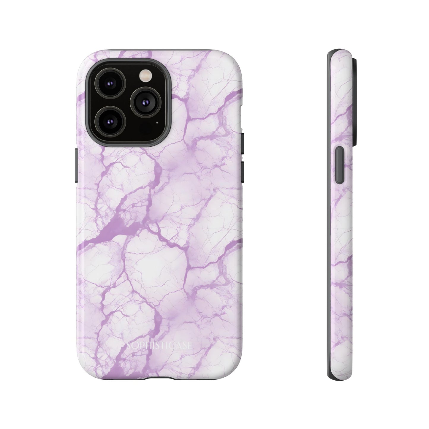 Marble Opulence in Purple - iPhone Case