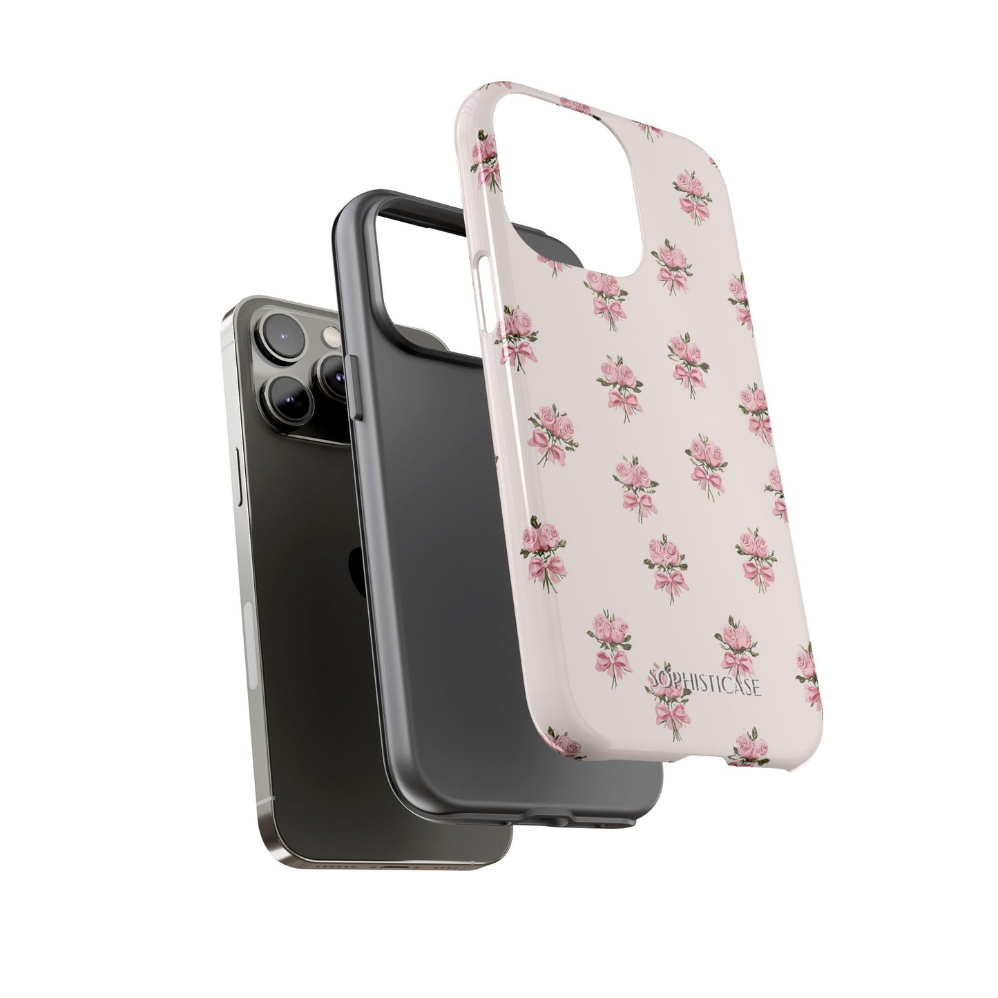 The Sweetest Thing in Coquette Rose Bouquet - iPhone Case