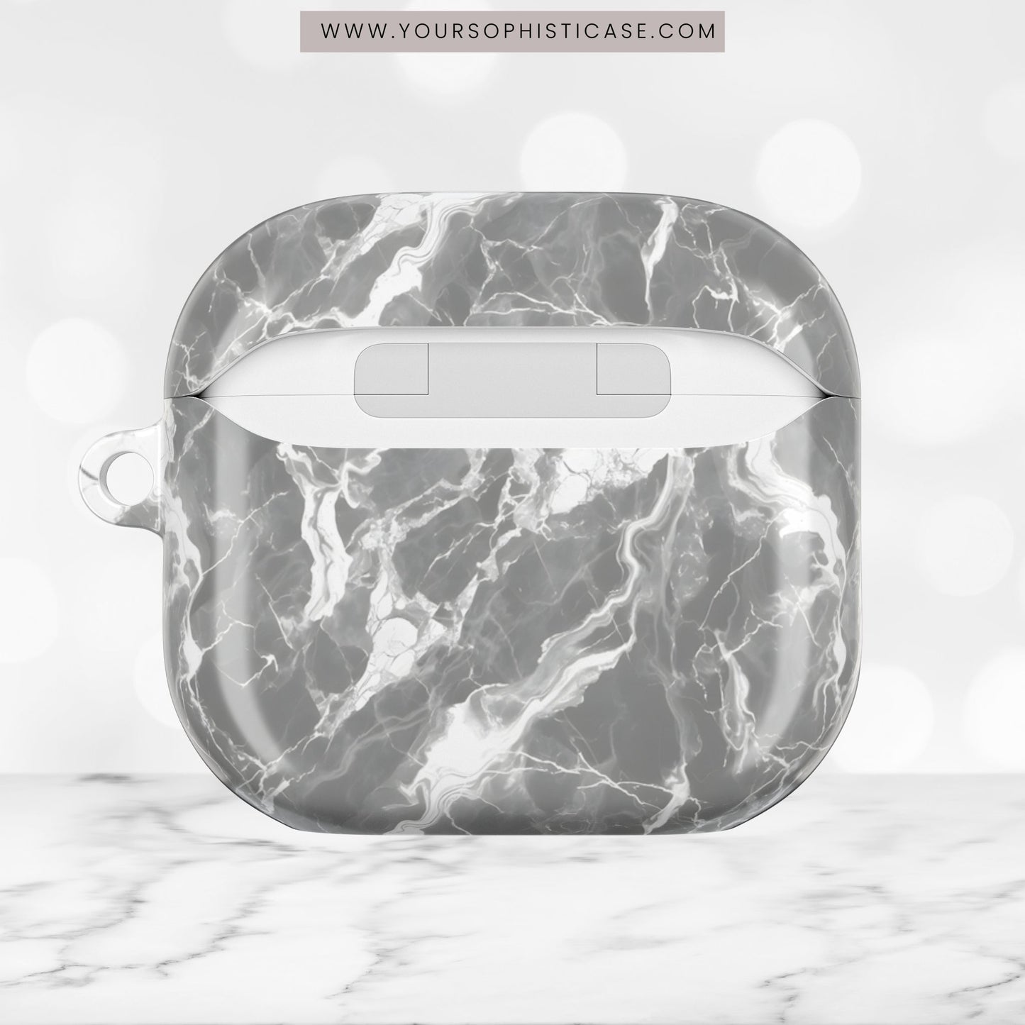 AirPod Cases - Marble Crush in Charcoal Grey