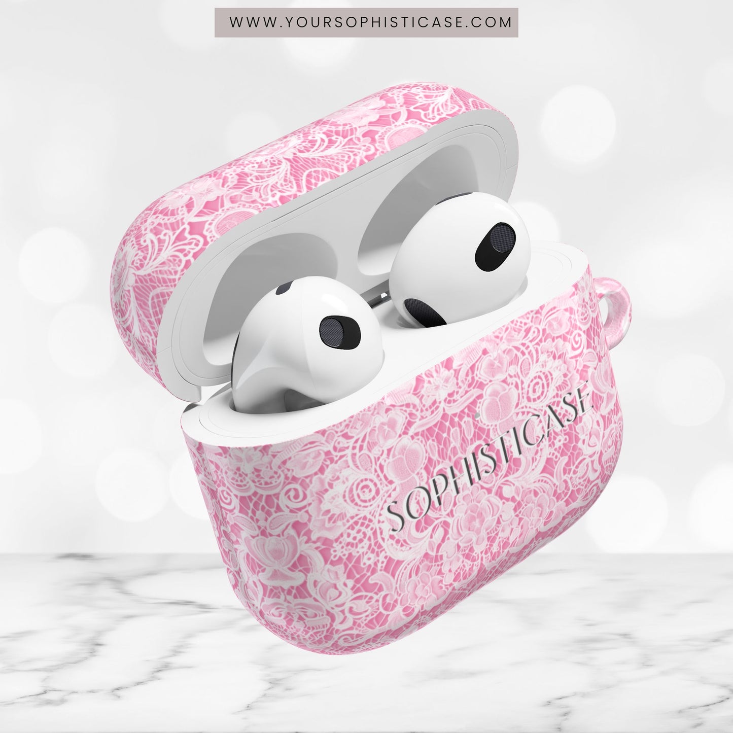AirPod Cases - Luxe Lace in Pink