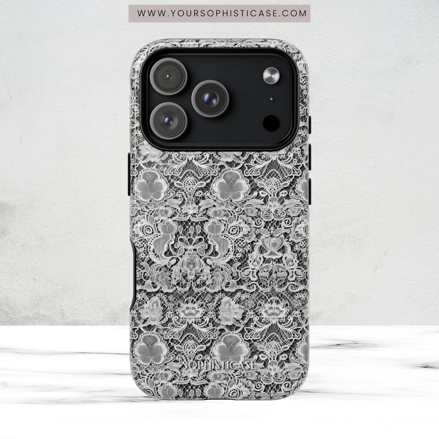 Luxe Lace in Black - Magsafe Case