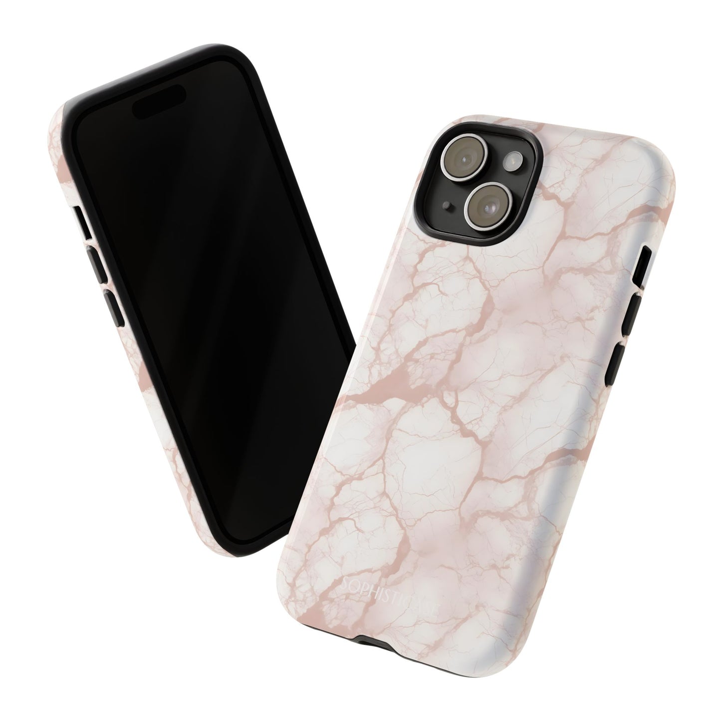 Marble Opulence in Neutral Beige - iPhone Case