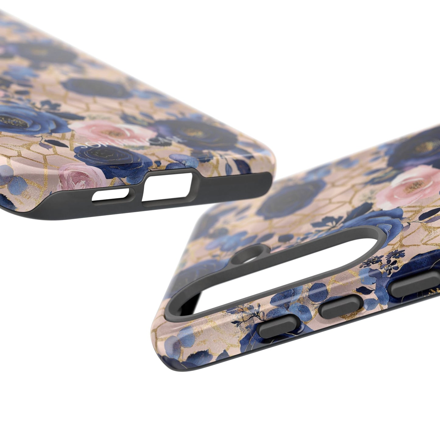Royal Floral in Navy Blush - Tough Phone Case