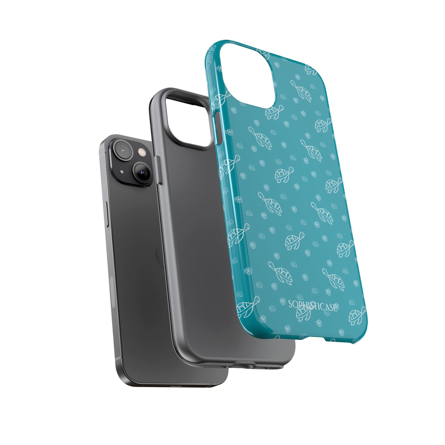 Turtle Island in Aqua - iPhone Magsafe Case