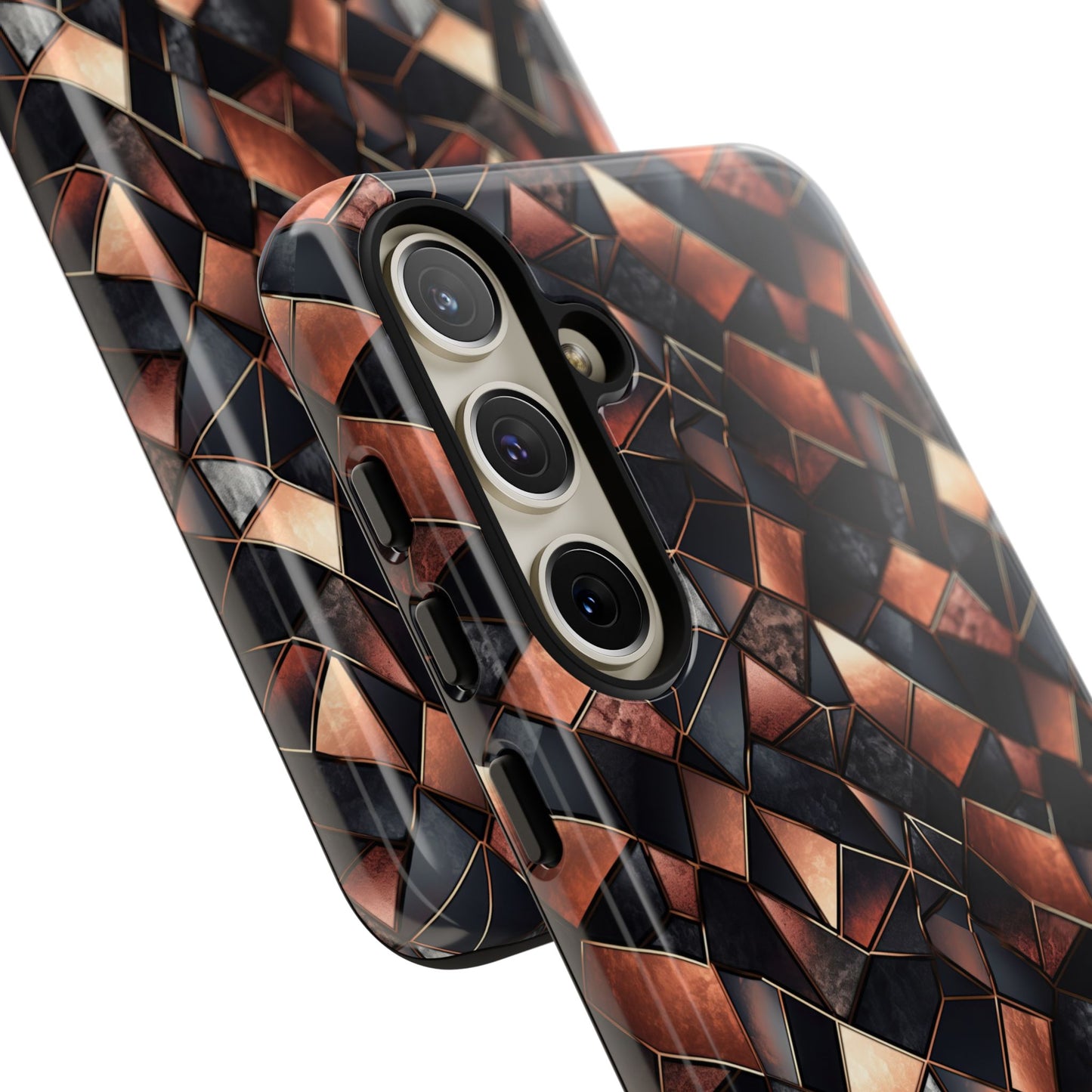 Rose' Runway in Noir Mosaic - Tough Phone Case