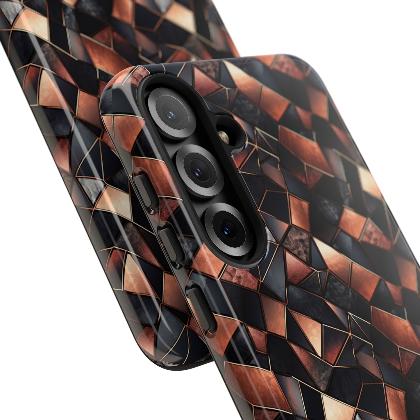 Rose' Runway in Noir Mosaic - Tough Phone Case