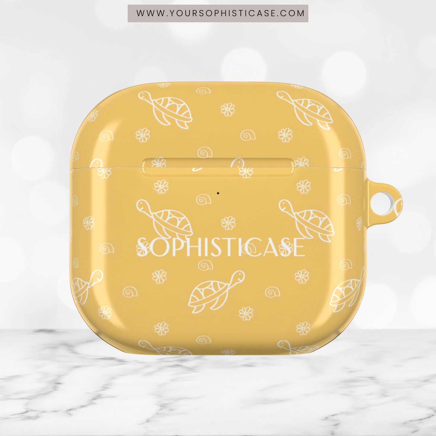 AirPod Cases - Turtle Island in Yellow