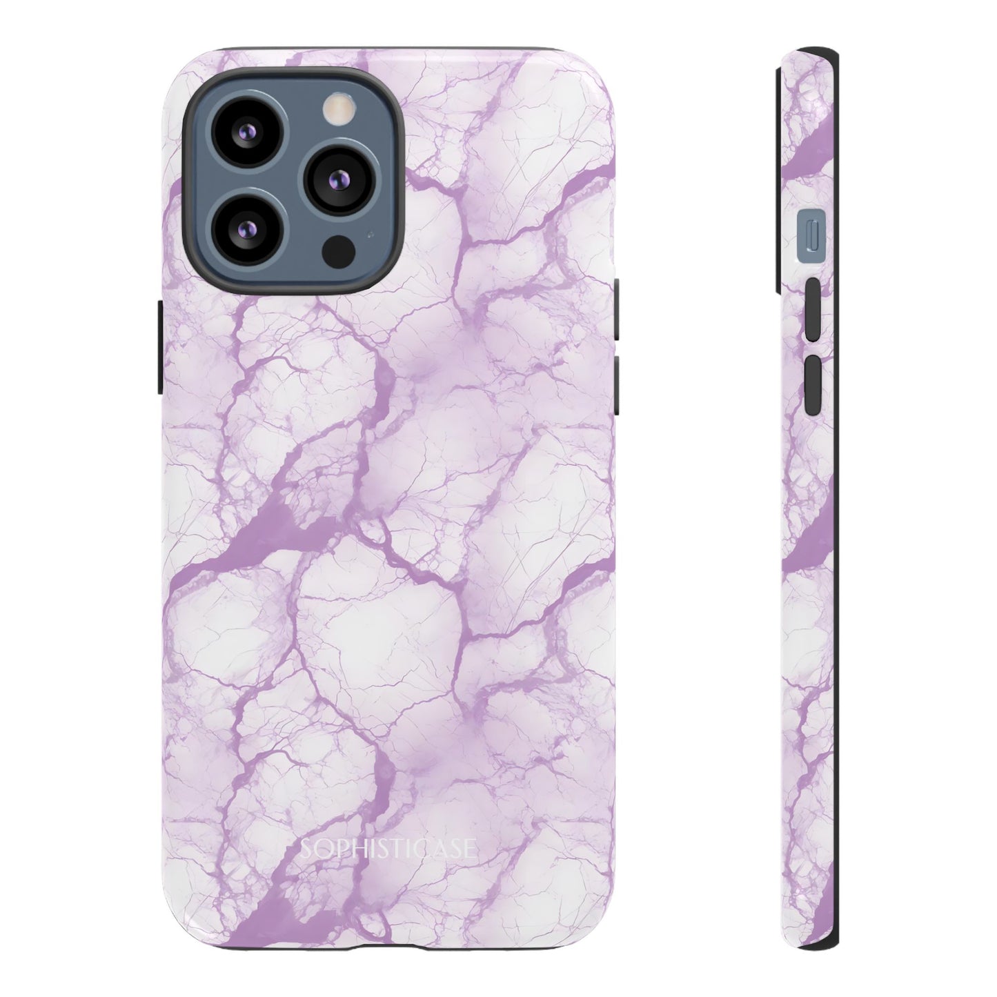 Marble Opulence in Purple - iPhone Case