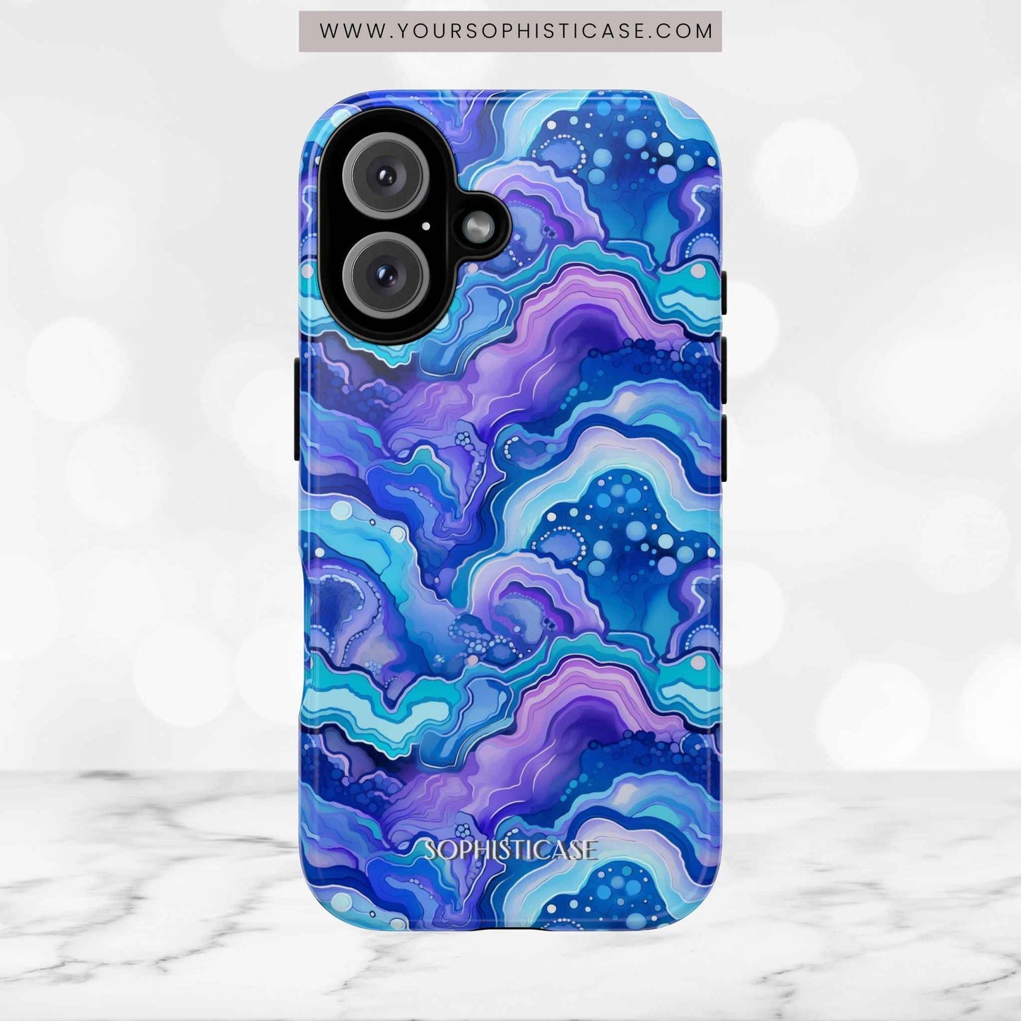 Nightstone in Lapis Wave - Tough Phone Case
