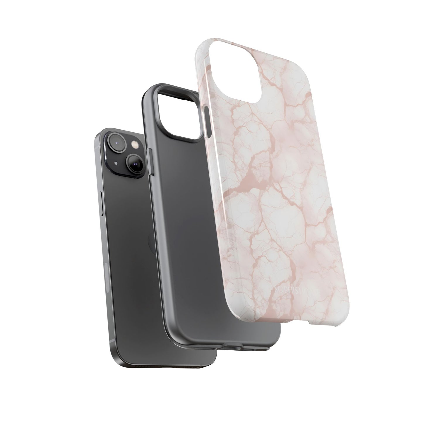 Marble Opulence in Neutral Beige - iPhone Case