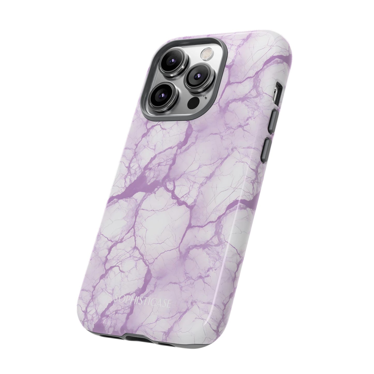 Marble Opulence in Purple - iPhone Case
