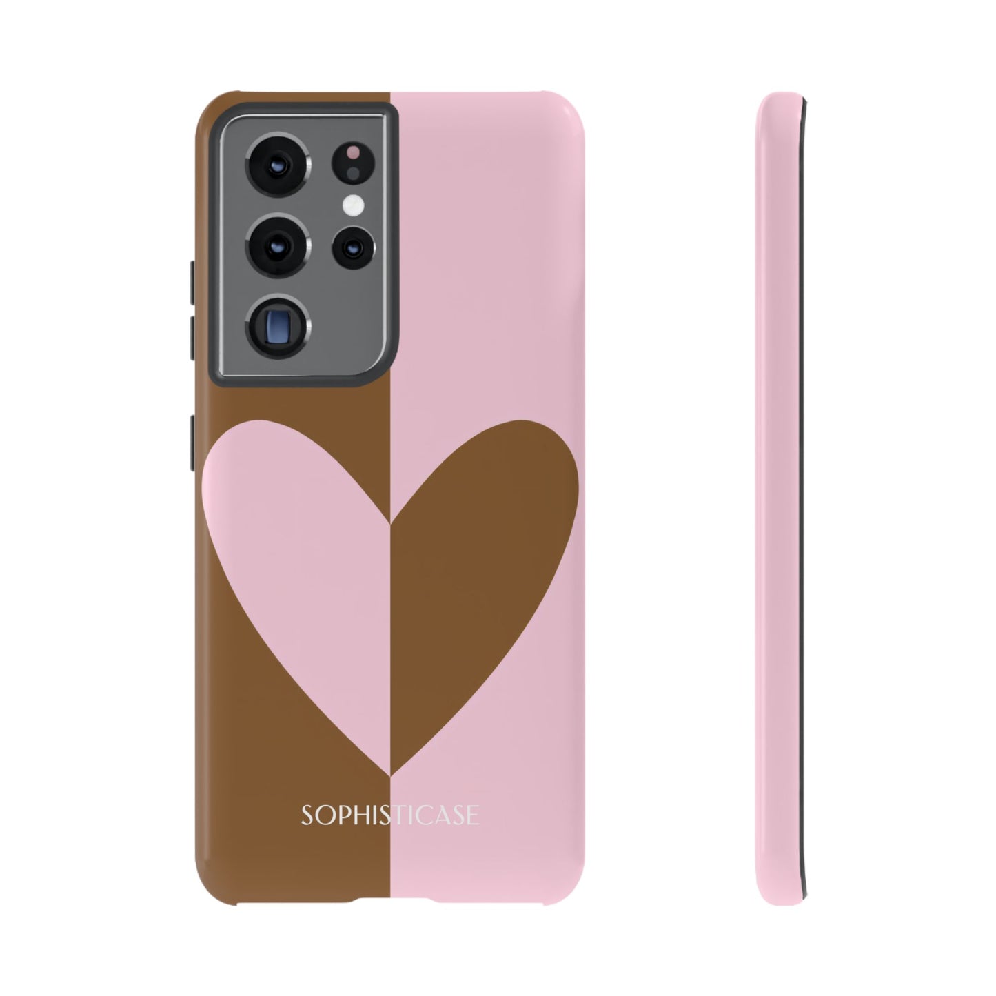 Be Mine in Pink and Brown - Tough Phone Case for Samsung Galaxy - Sophisticase