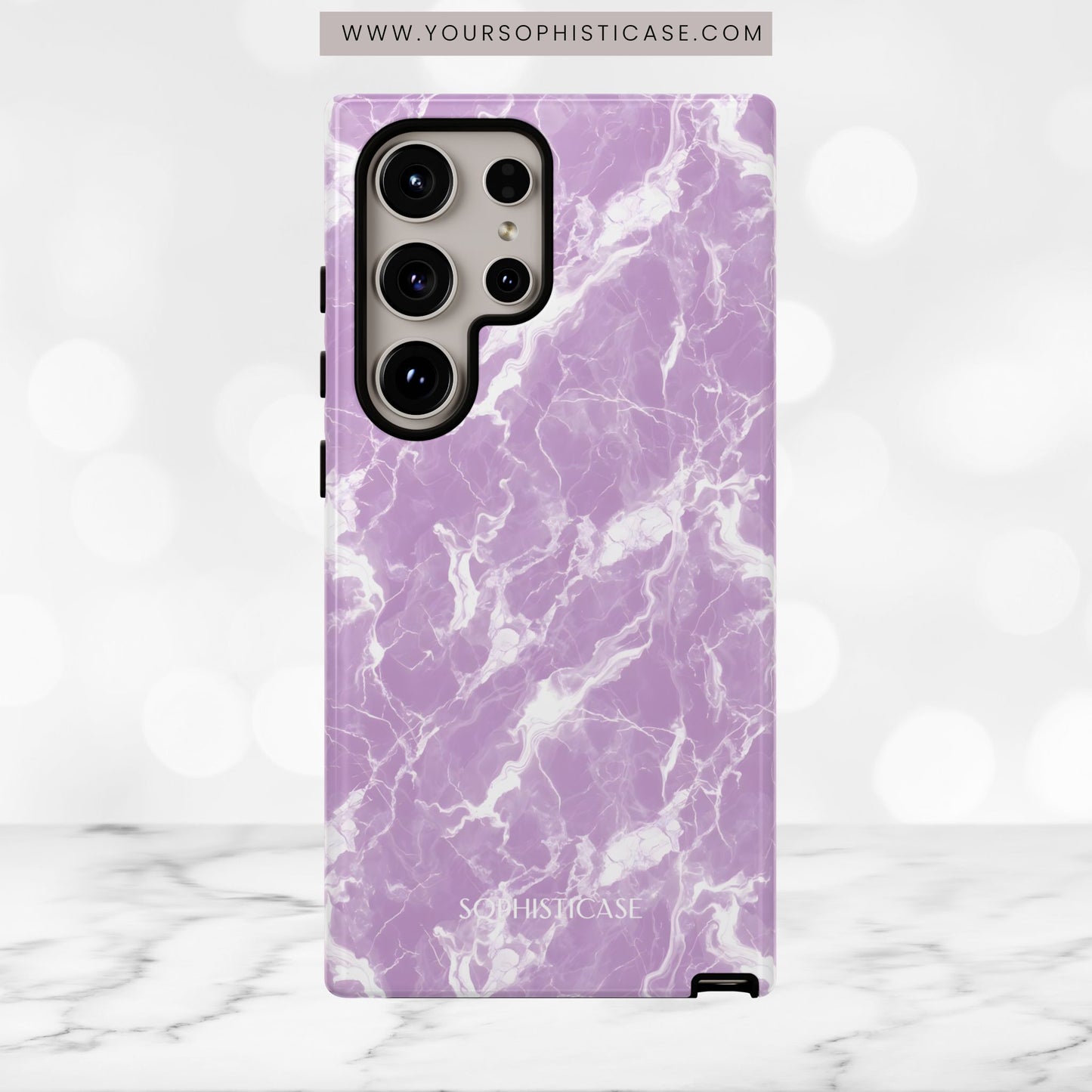 Marble Crush in Purple - Tough Phone Case