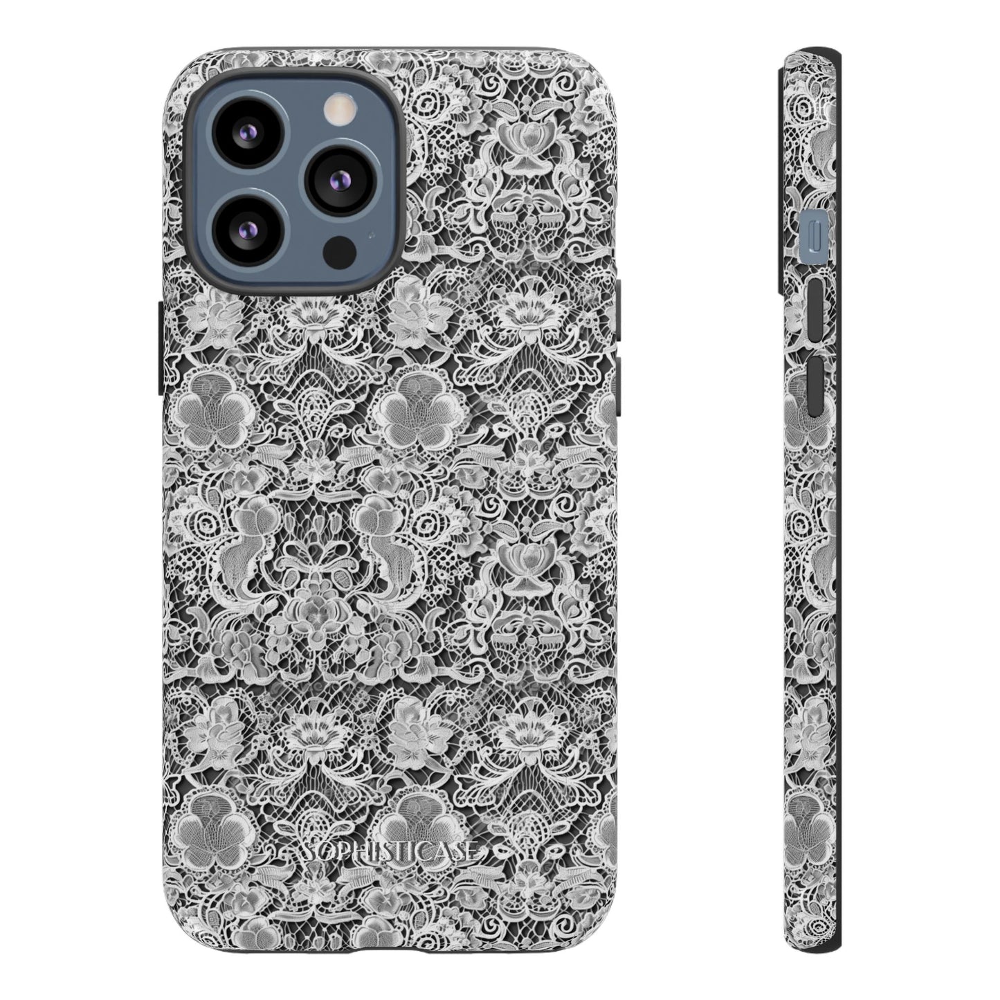 Luxe Lace in Black - Tough Phone Case