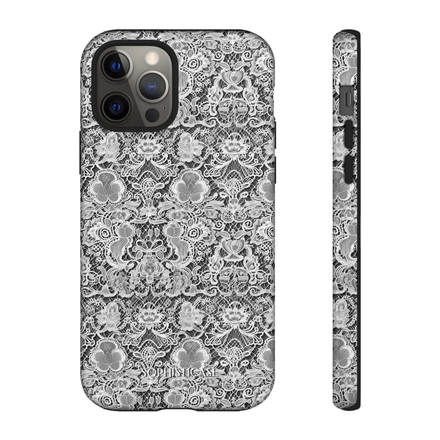 Luxe Lace in Black - iPhone Case